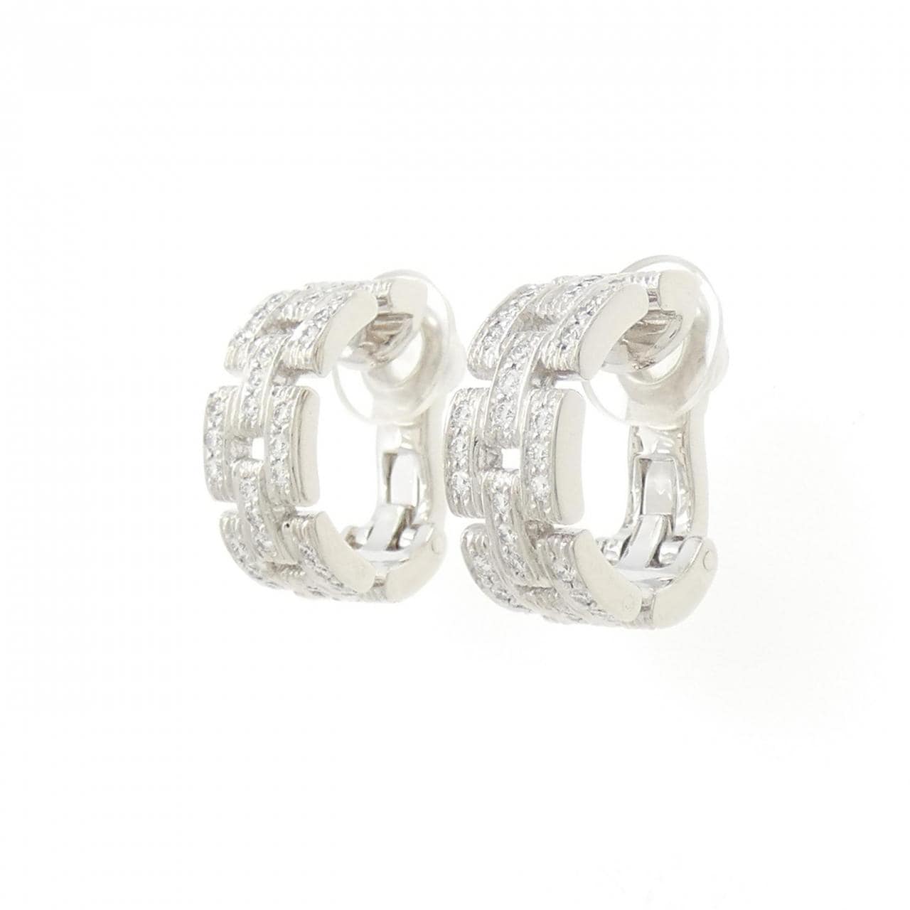 Cartier Maillon Panthère full diamond earrings