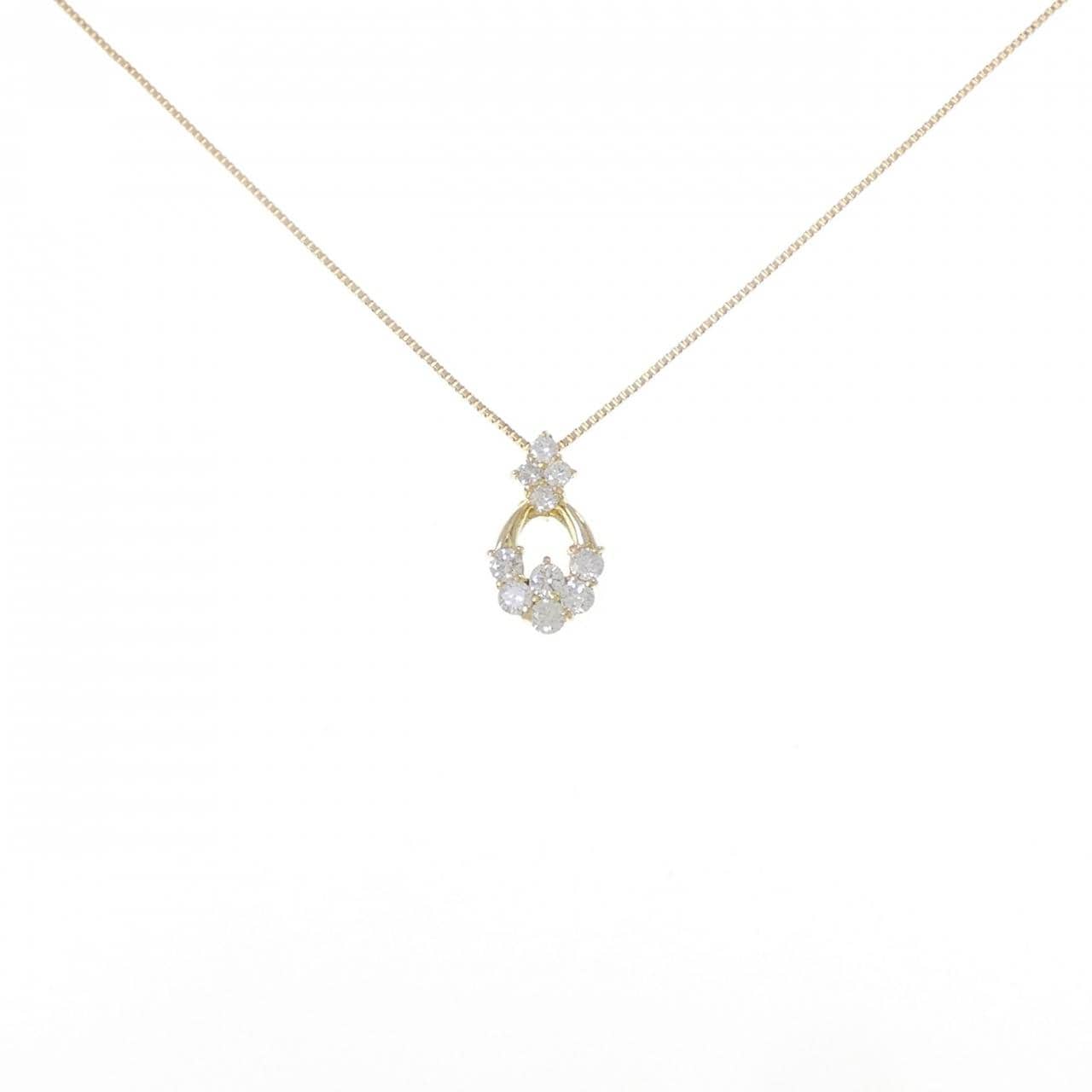 K18YG ダイヤモンド ネックレス 0.50CT