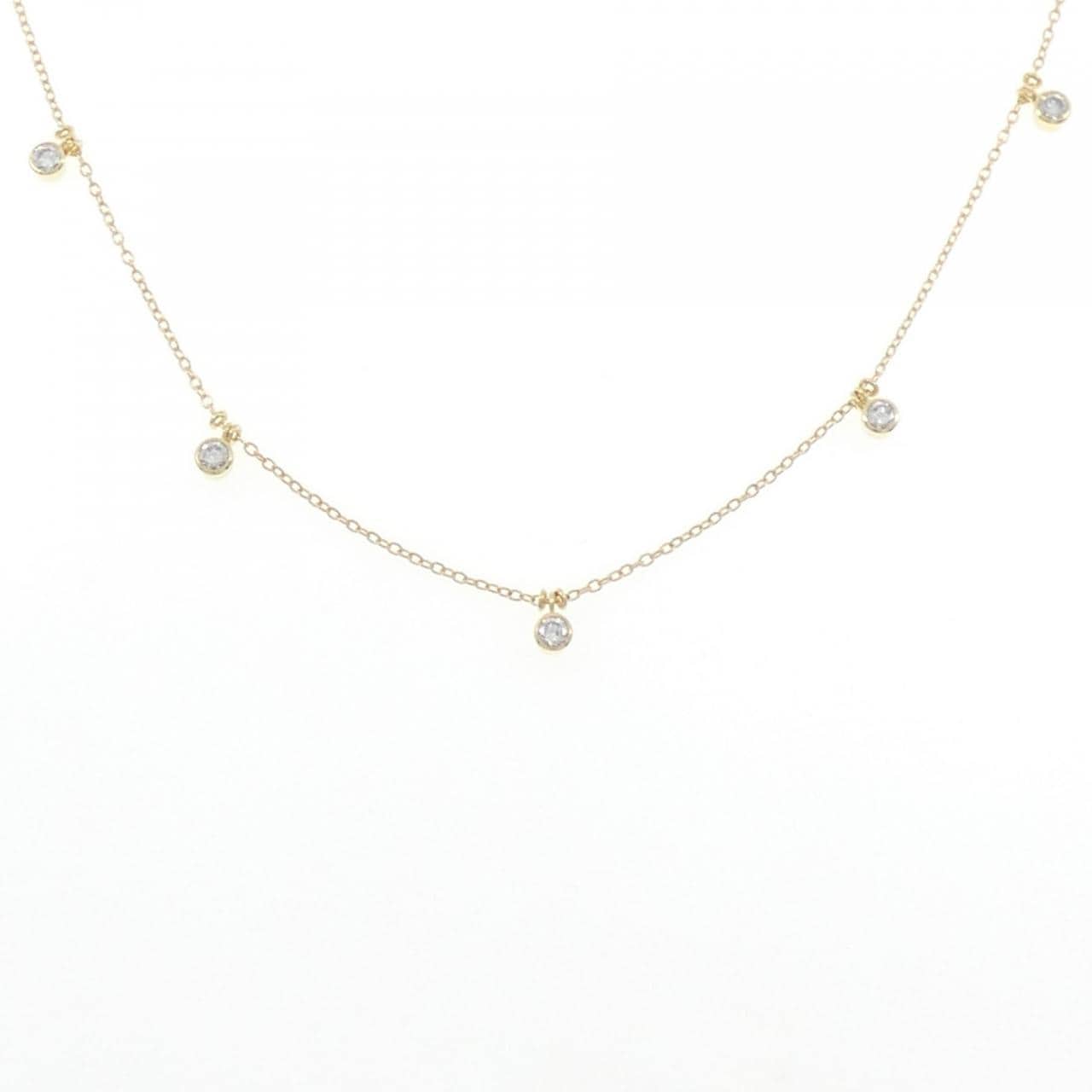 K18YG ダイヤモンド ネックレス 0.50CT