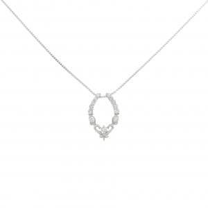 K18WG ダイヤモンド ネックレス 0.22CT