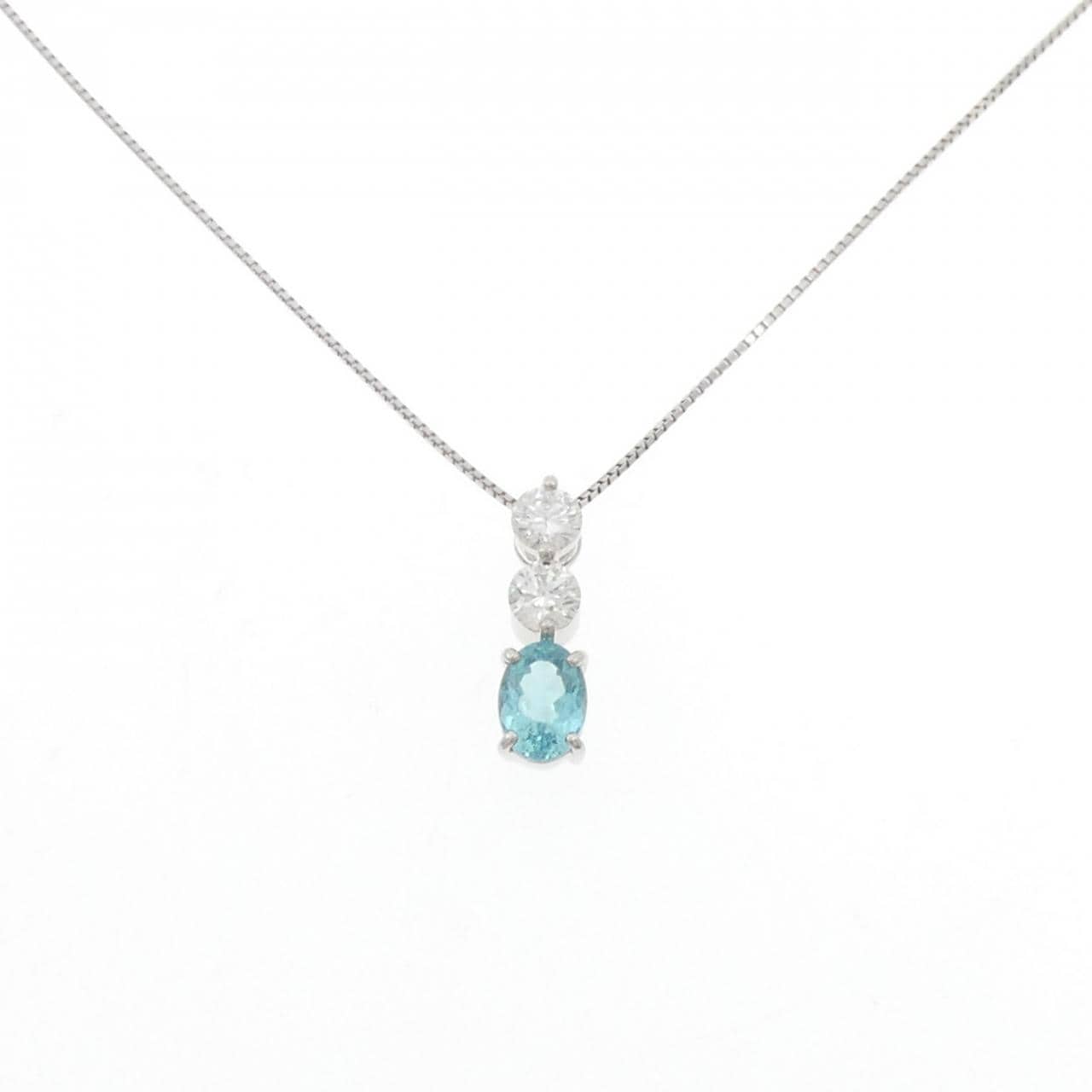 PT900/PT850 パライバトルマリン ネックレス 1.02CT