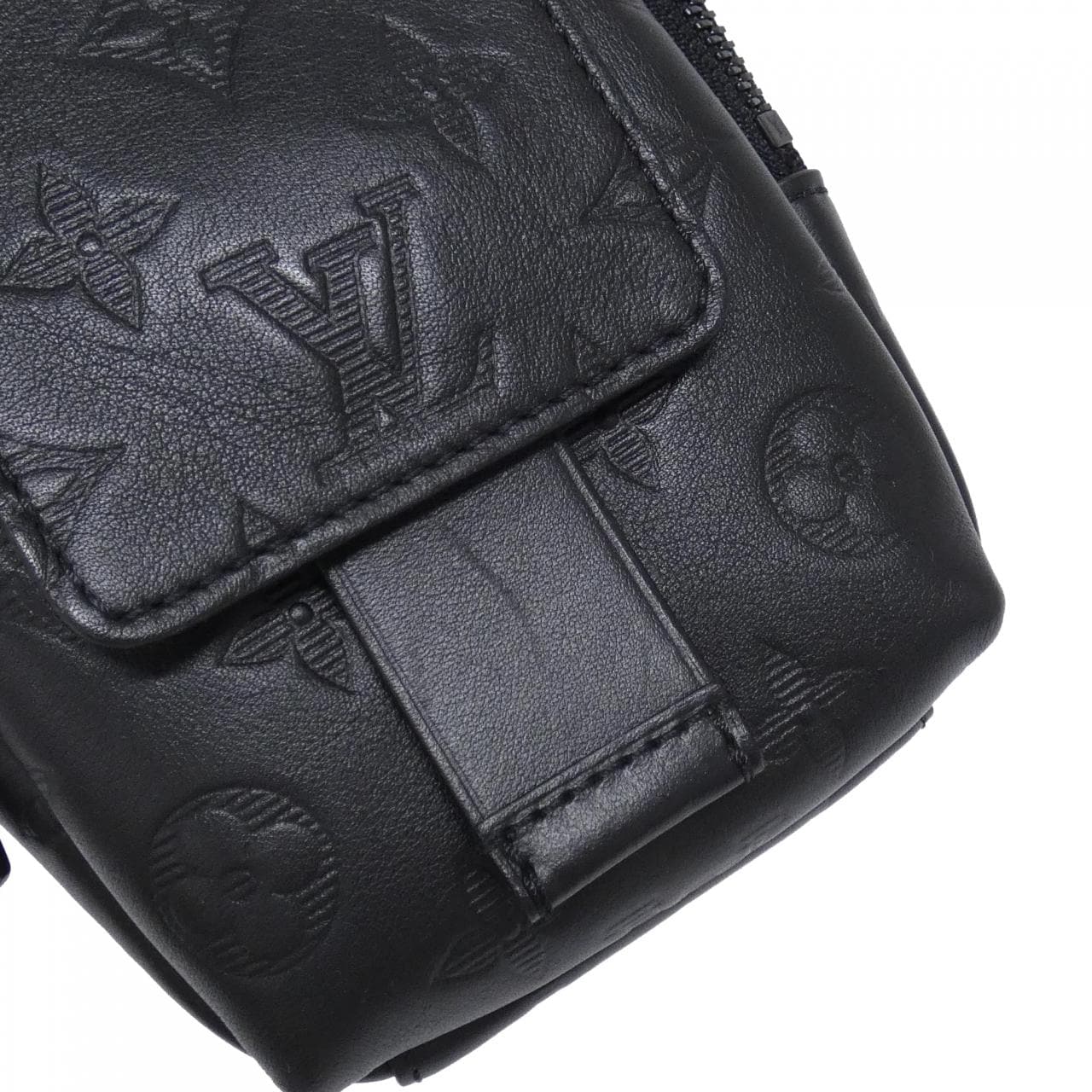 ルイヴィトン モノグラム シャドウ ダブルフォン ポーチ M81323 ショルダーバッグ