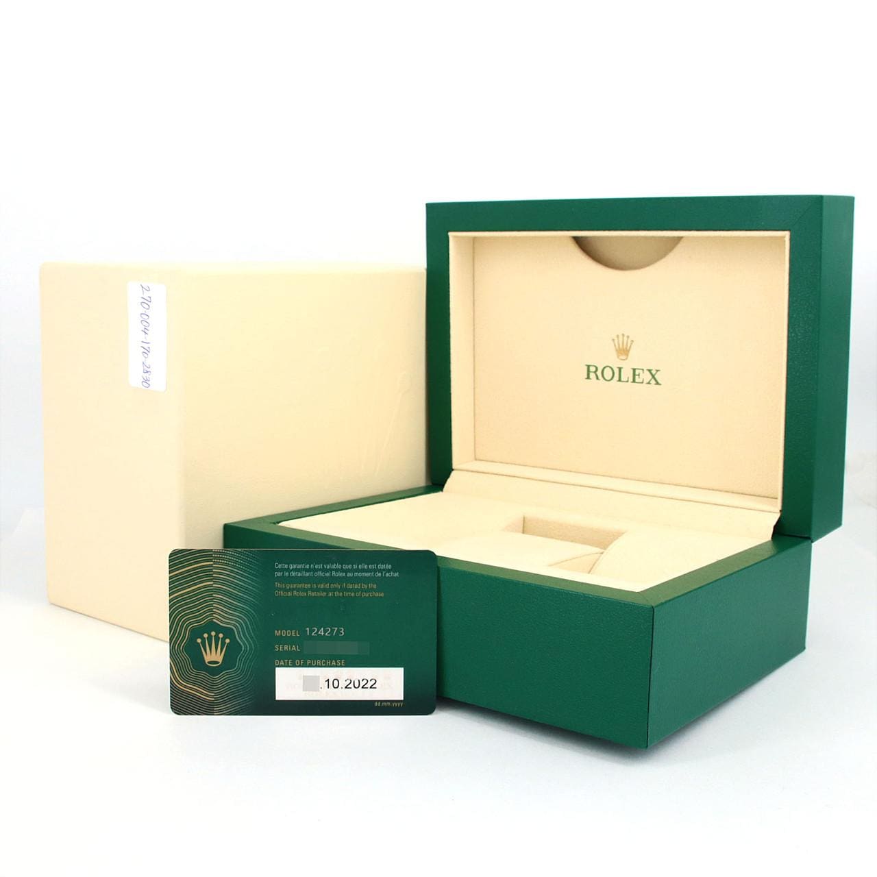 ロレックス エクスプローラーI 124273 SSxYG 自動巻 ランダム番