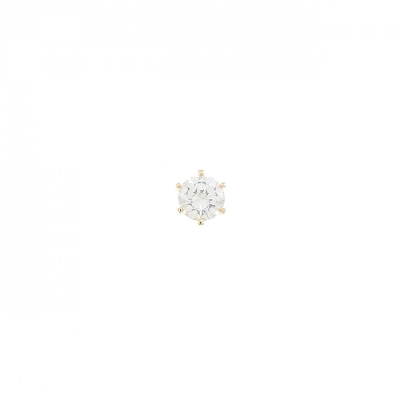 【リメイク】K18YG/ST ダイヤモンド ピアス 0.200CT G VS2 VG 片耳