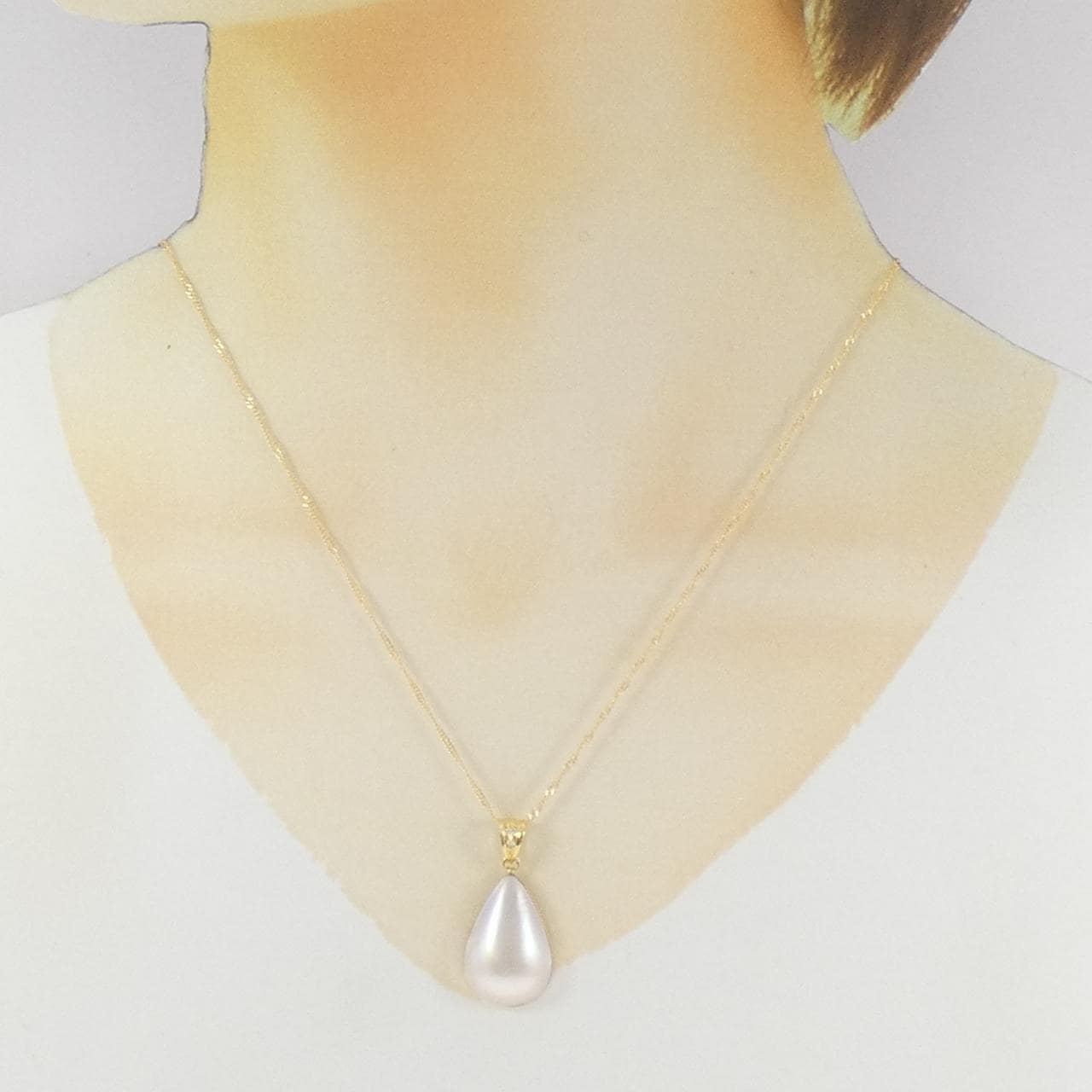 K18YG マベパール ネックレス