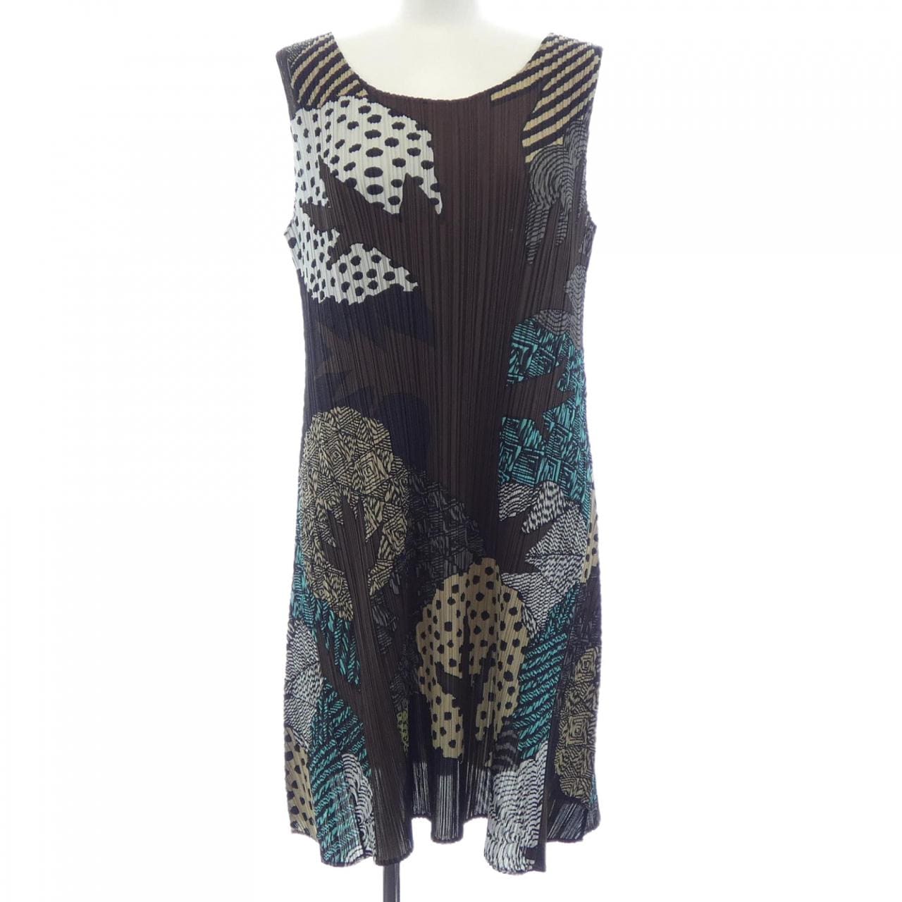 プリーツプリーズ PLEATS PLEASE 2013フォレストウッドプリント PP33-JT597 7568078 ワンピース