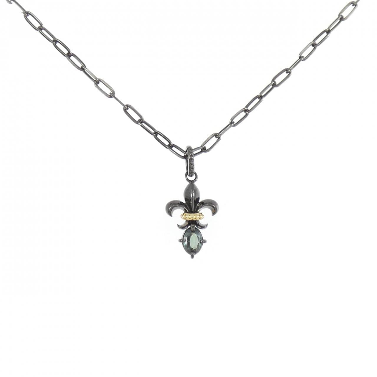 K18BG/K18 アレキサンドライト ネックレス 0.143CT