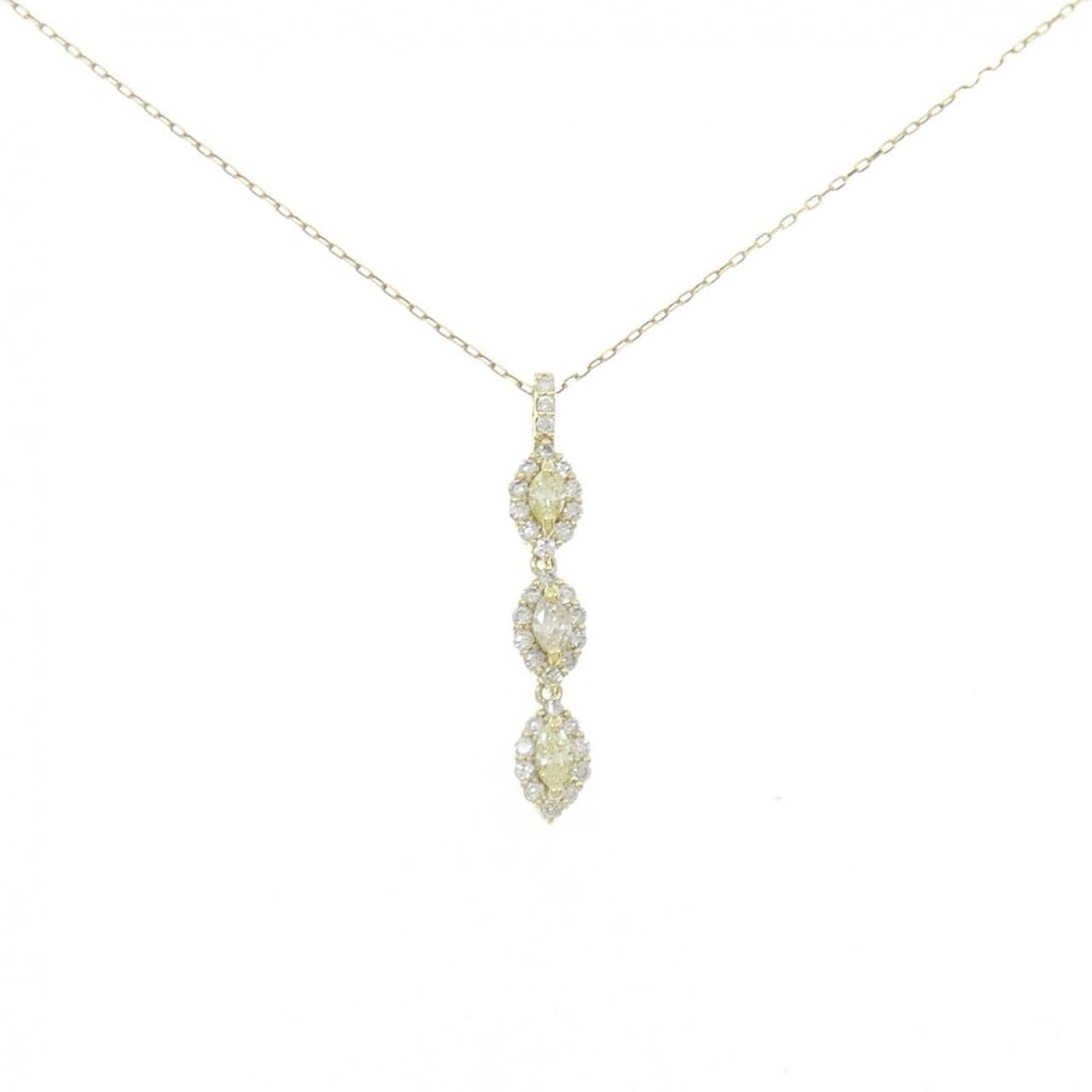 【新品】K18YG ダイヤモンド ネックレス 0.50CT