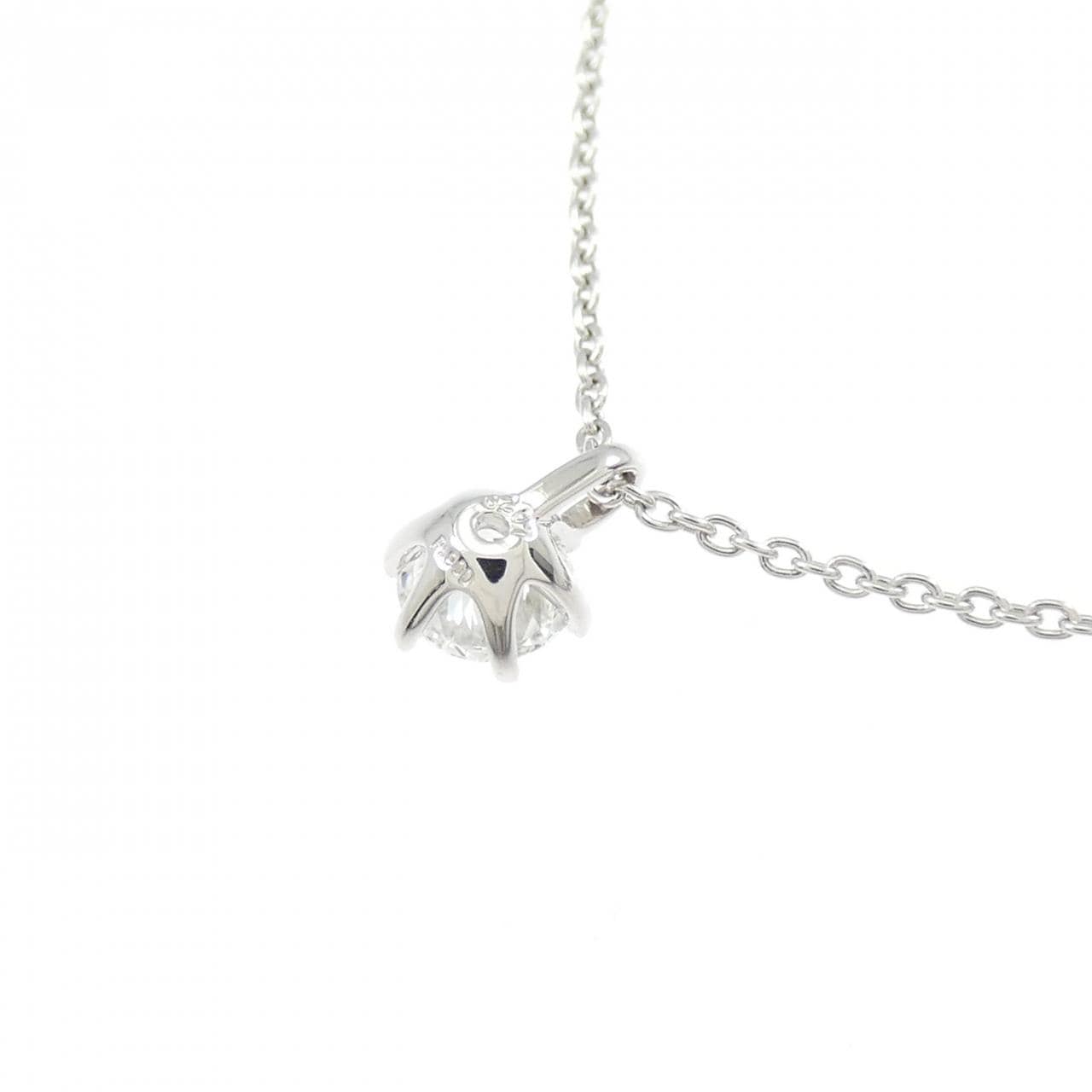 【リメイク】PT900/PT850 ダイヤモンド ネックレス 0.207CT F IF 3EXT H&C