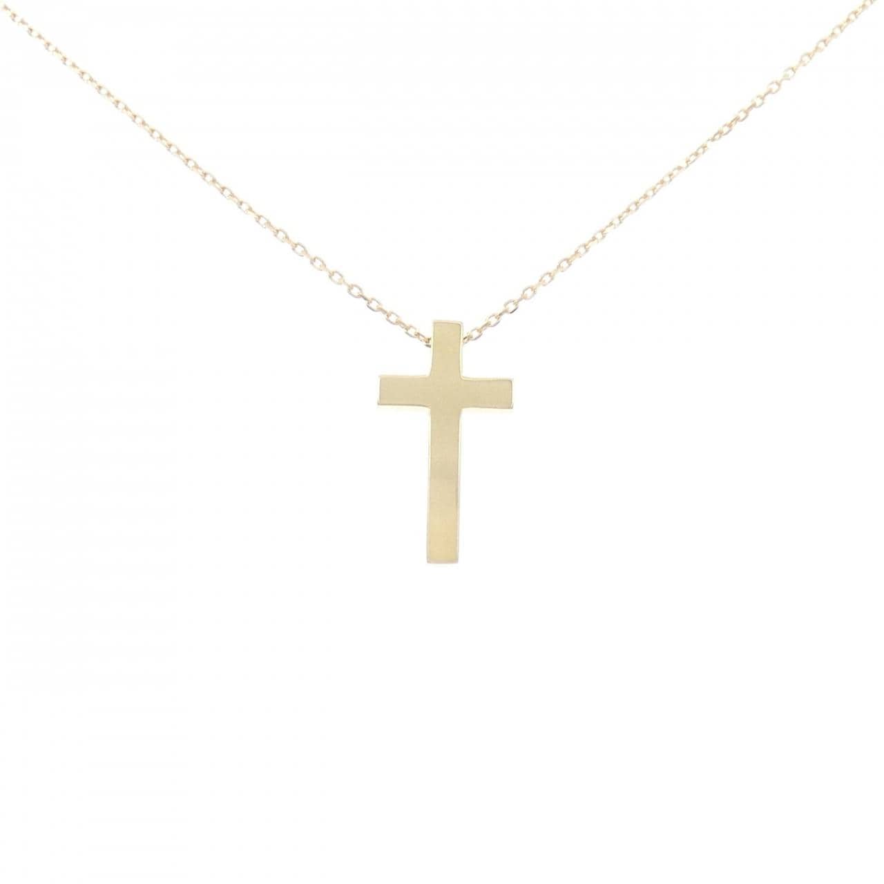 K18YG クロス ネックレス
