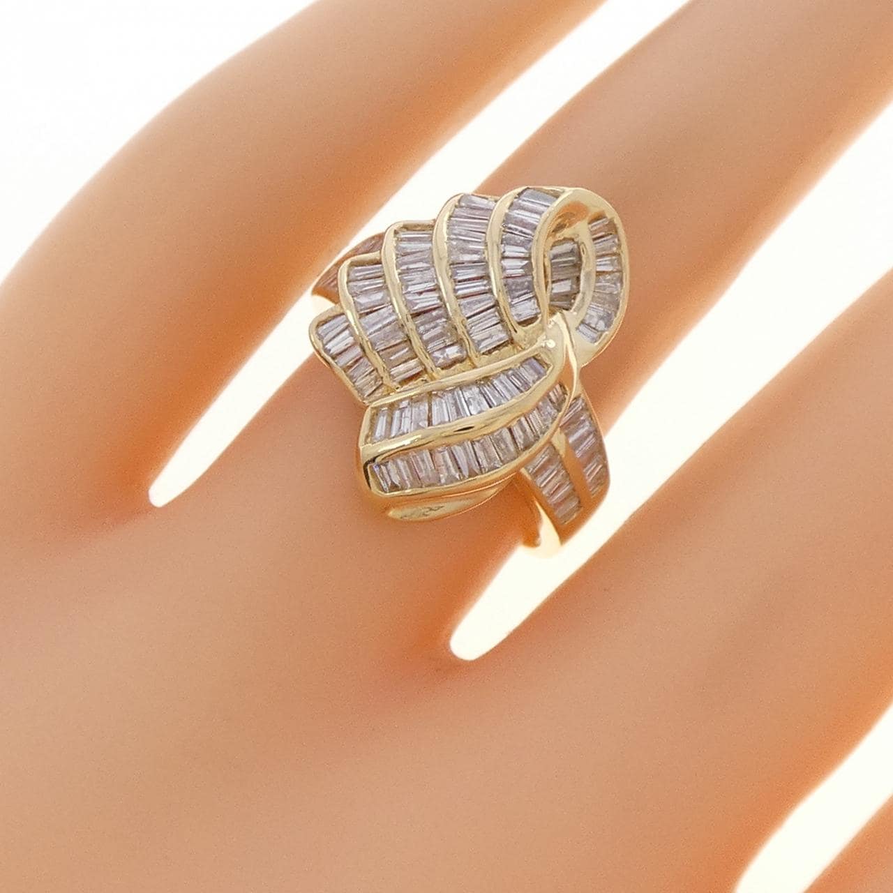K18YG ダイヤモンド リング 1.20CT