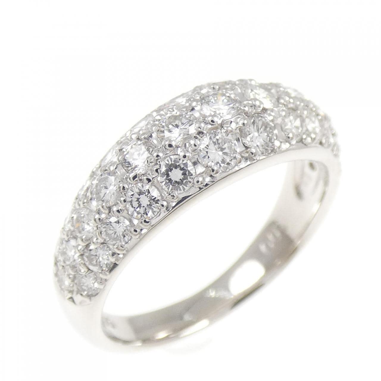 PT900 パヴェ ダイヤモンド リング 1.00CT
