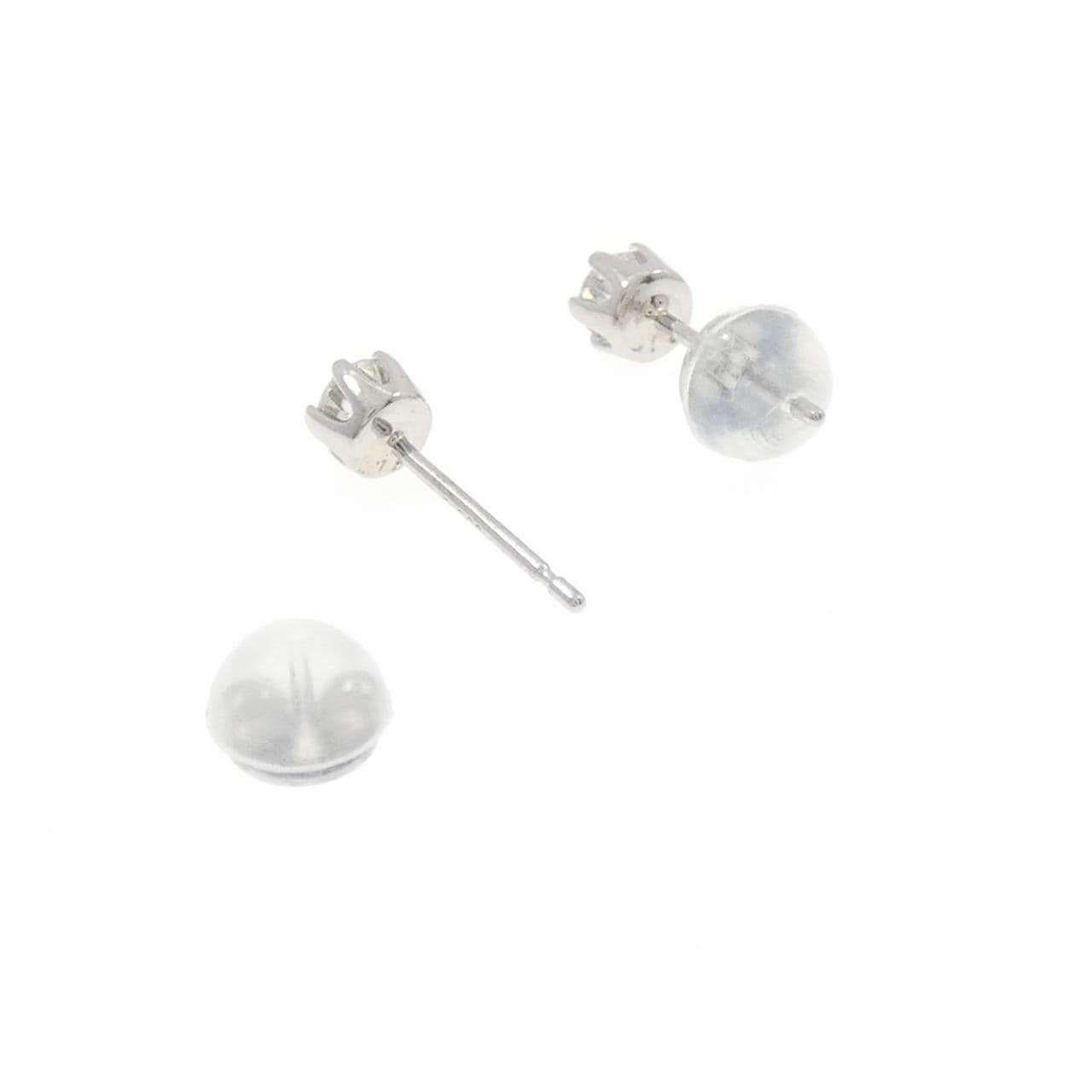 PT900 ソリティア ダイヤモンド ピアス 0.30CT