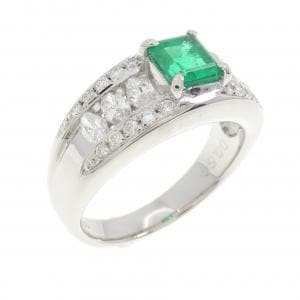 PT900 エメラルド リング 0.59CT