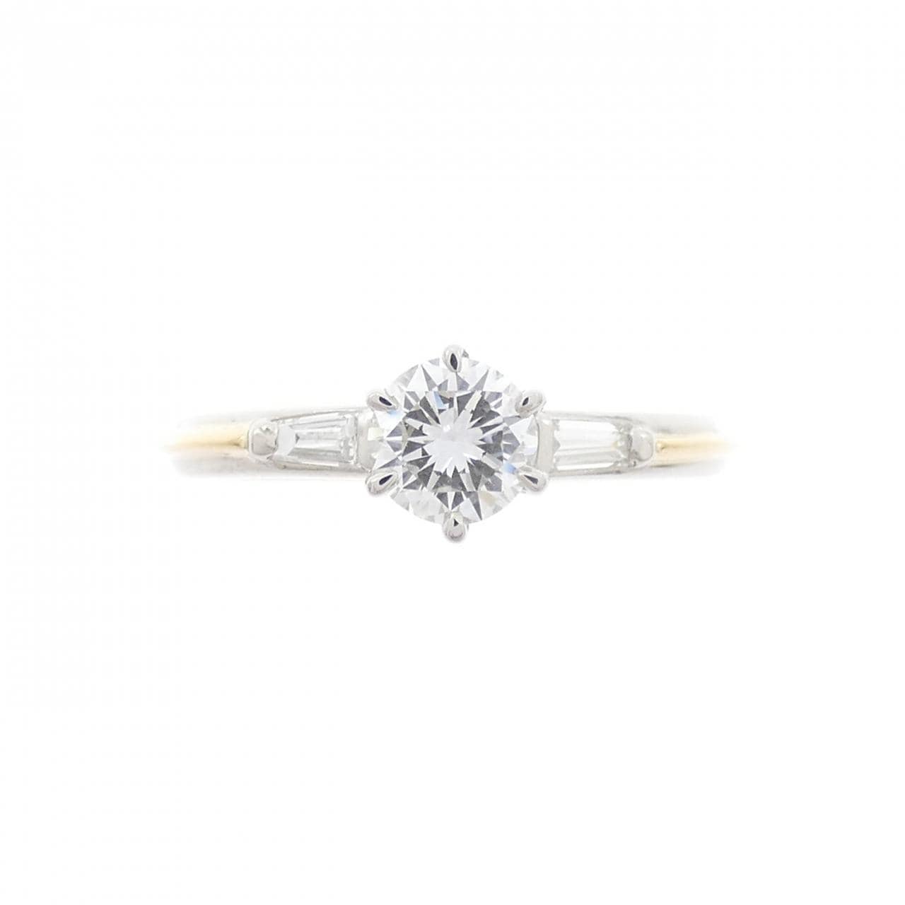 PT900/K18YG ダイヤモンド リング 0.411CT E VVS2 Good