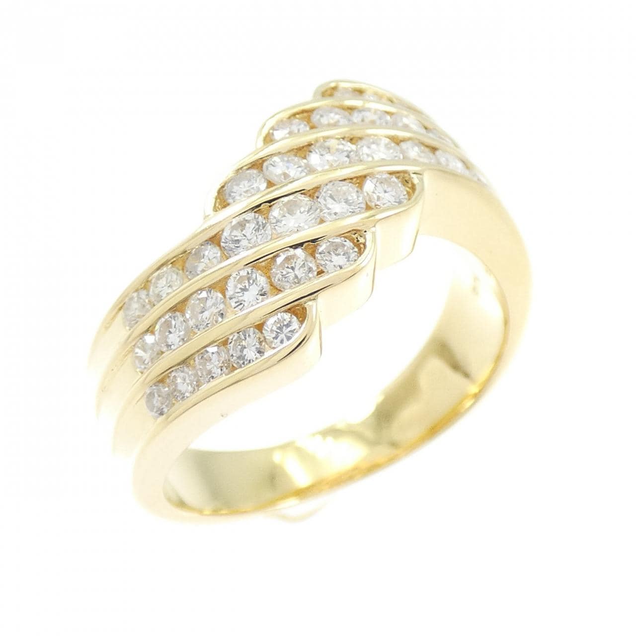 K18YG ダイヤモンド リング 0.75CT