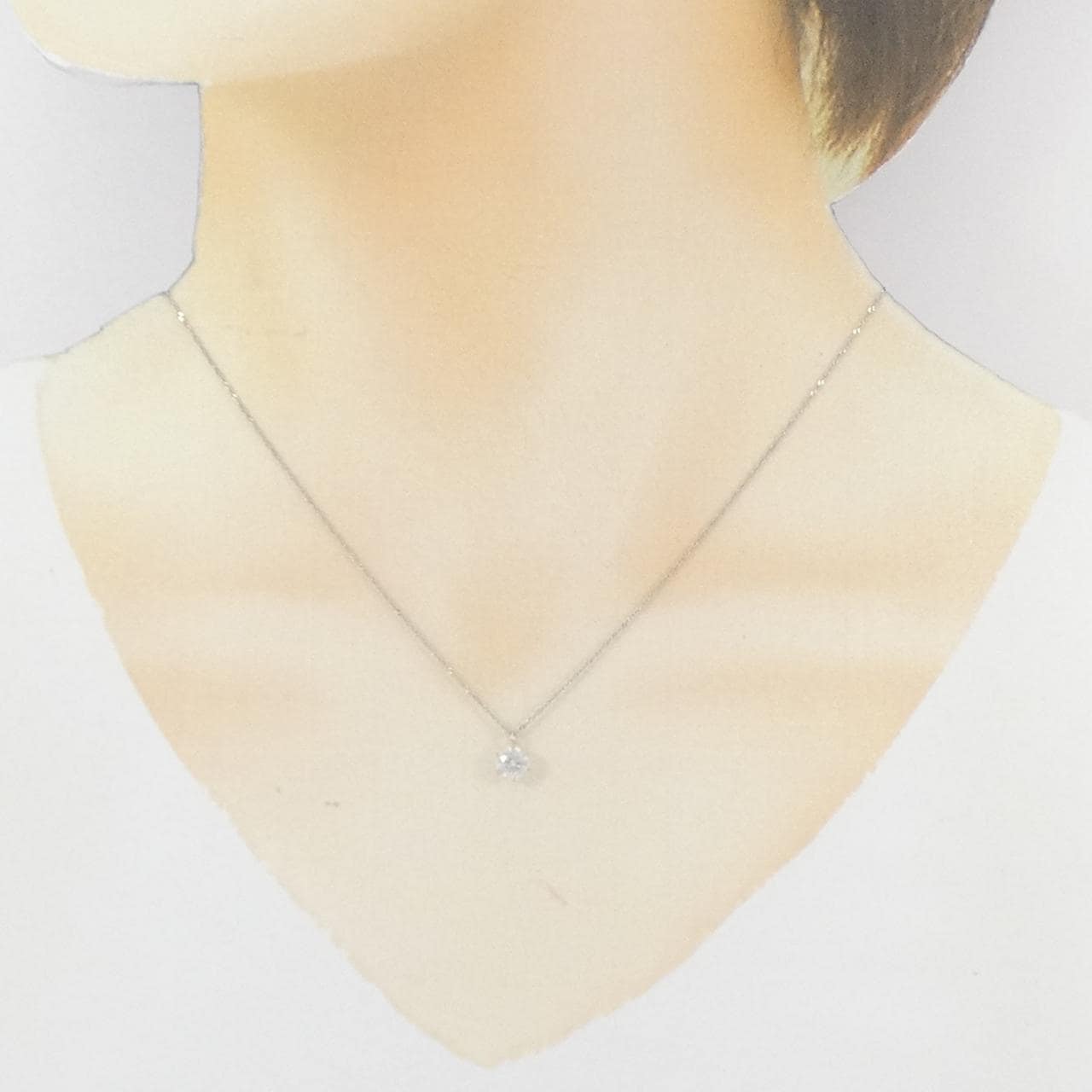 PT900/PT850 ソリティア ダイヤモンド ネックレス 0.501CT