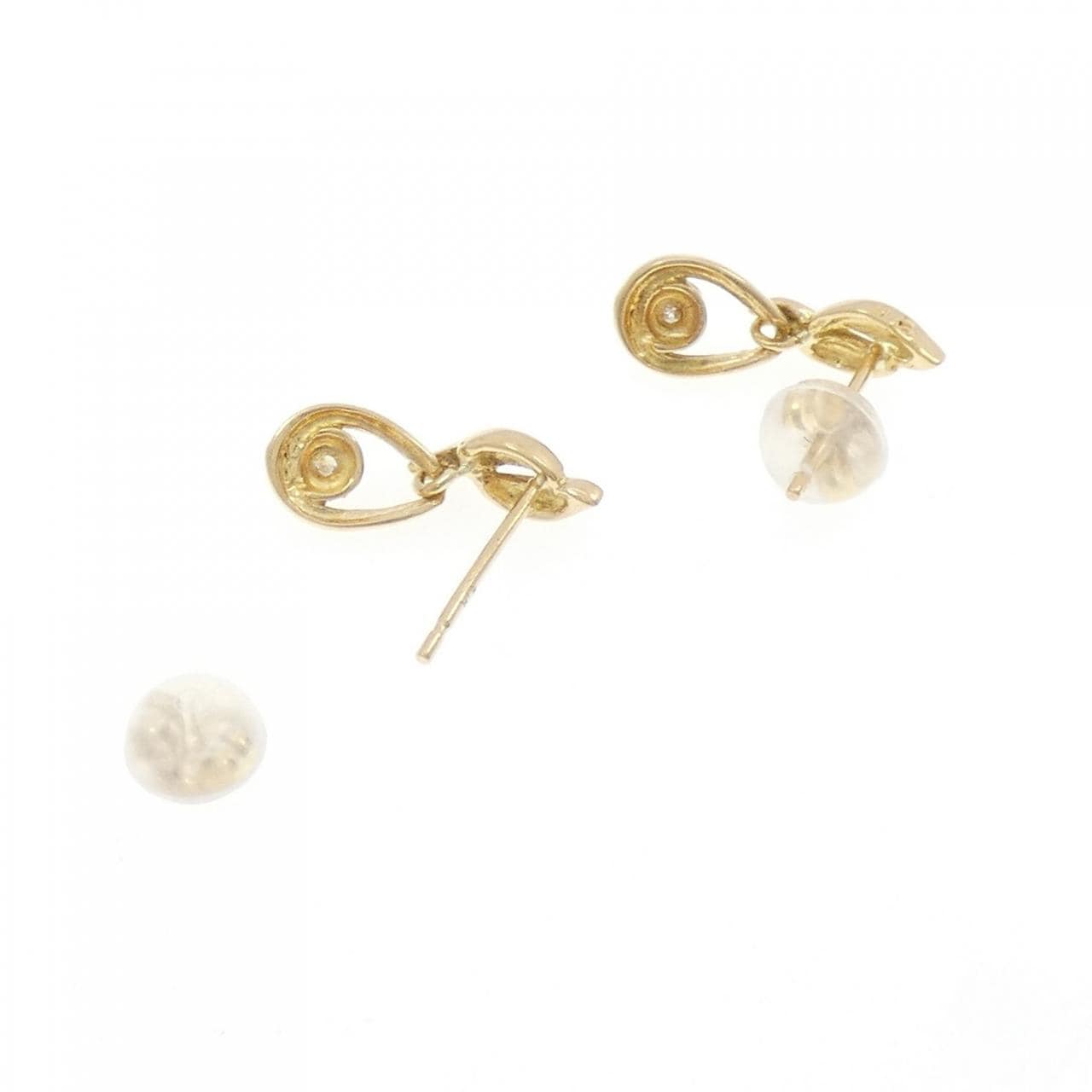 K18YG钻石耳环 0.04CT