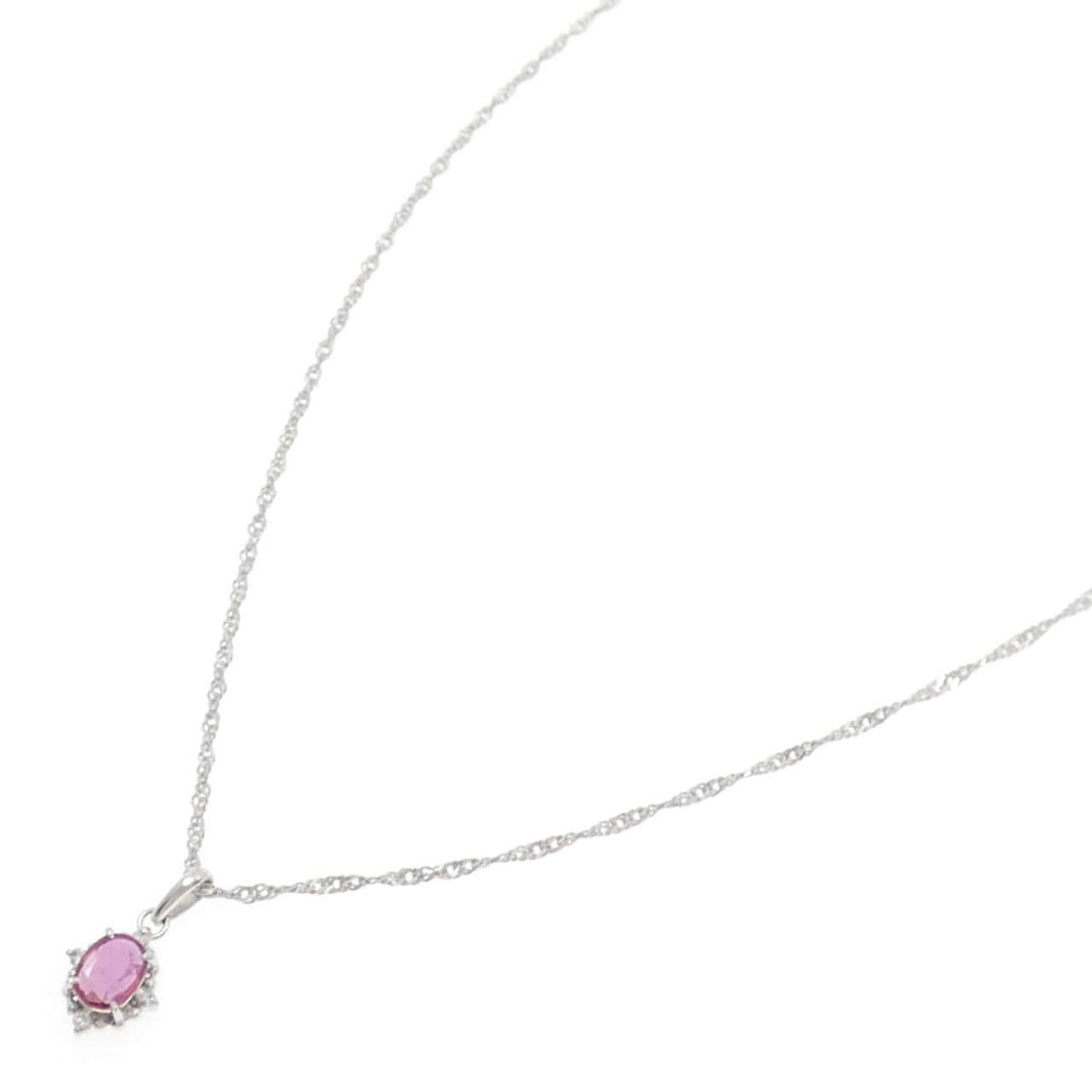 PT900/PT850 ルビー ネックレス