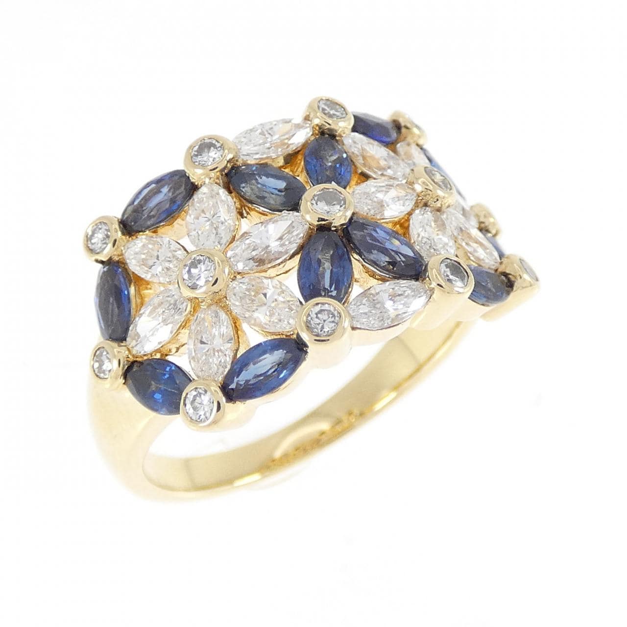 K18YG サファイヤ リング 1.39CT
