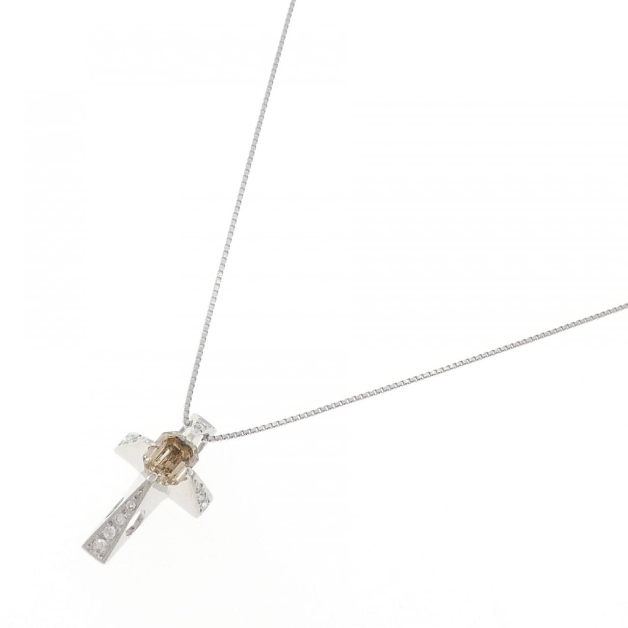 PT900/PT850 ダイヤモンド ネックレス 1.01CT