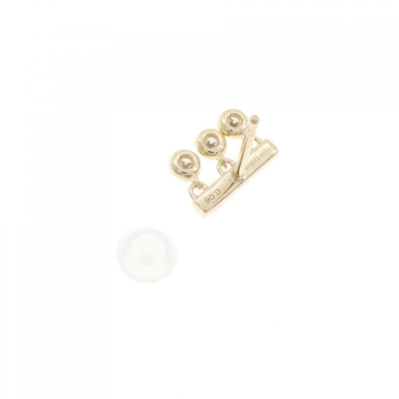 ヒロタカ マラケシュ ピアス 0.06CT 片耳
