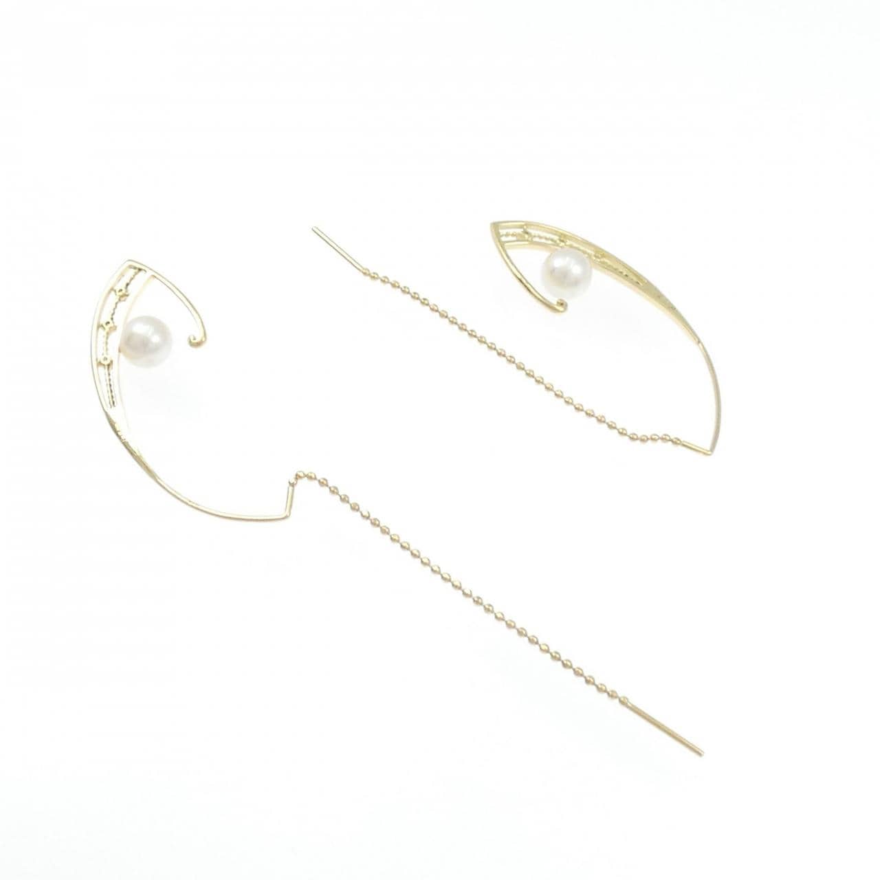 K18YG アコヤパール ピアス 5.1mm