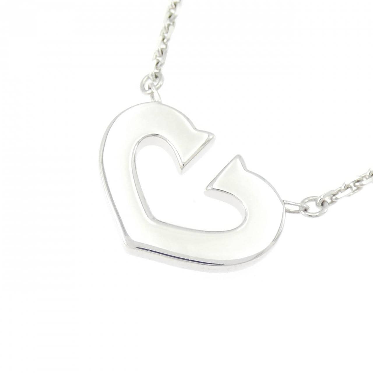 カルティエ Cハート ネックレス