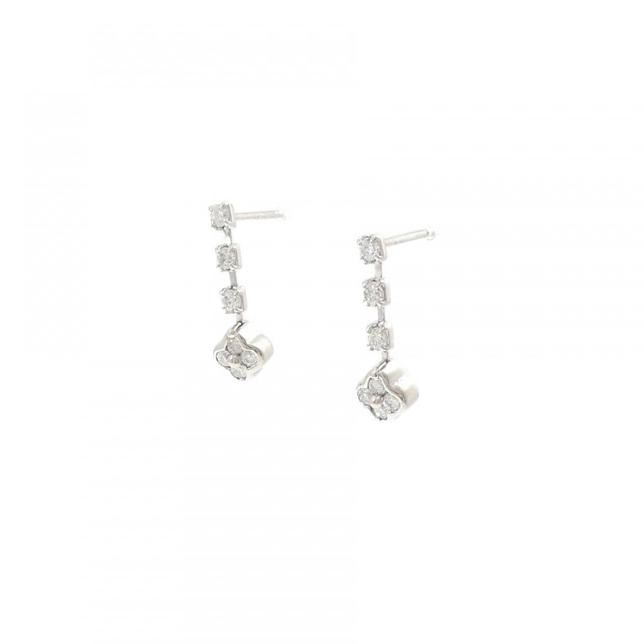PT900 ダイヤモンド ピアス 0.25CT