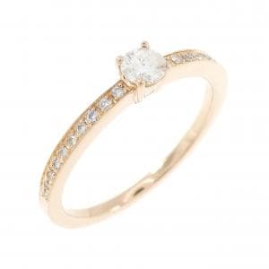 K18PG ダイヤモンド リング 0.107CT