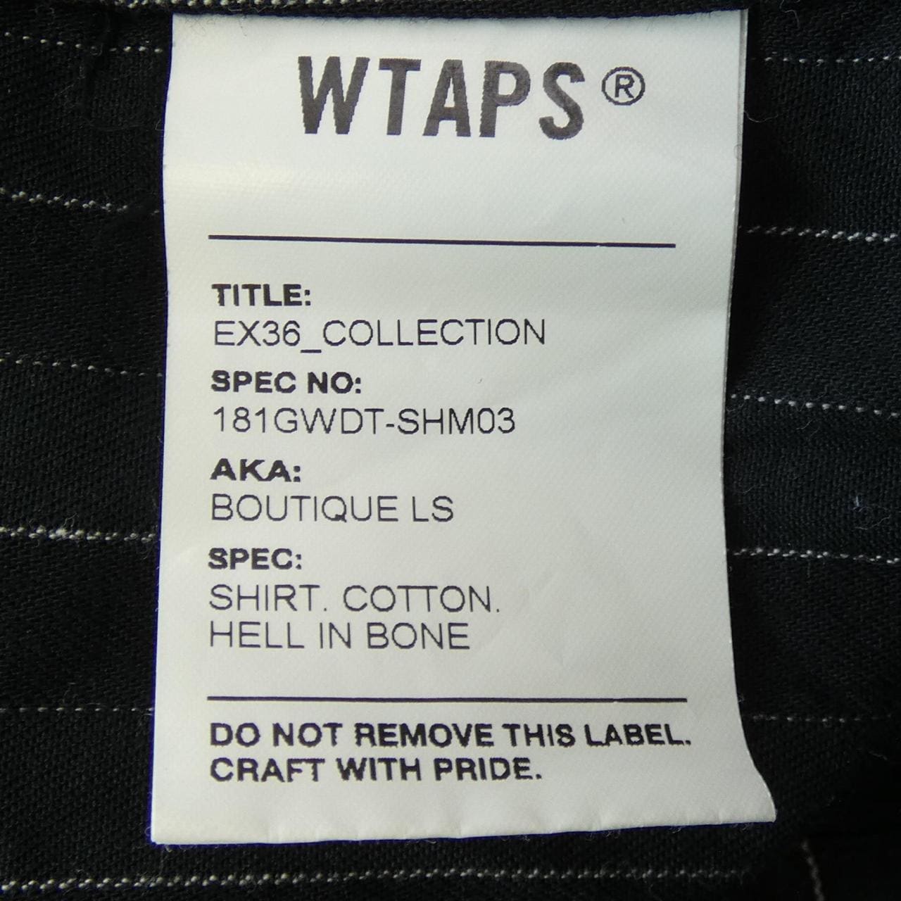 ダブルタップス WTAPS シャツ