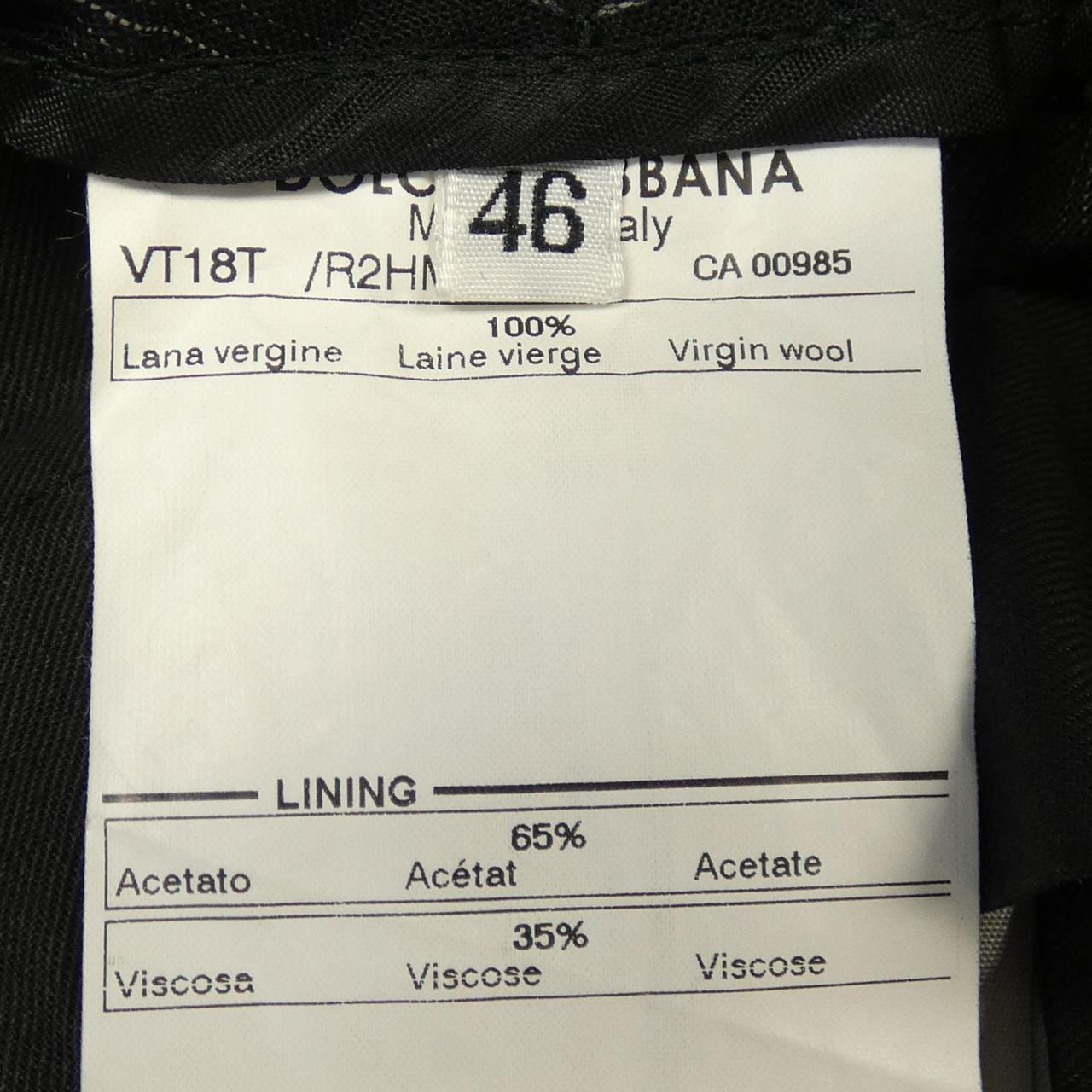 ドルチェアンドガッバーナ DOLCE&GABBANA VT18T パンツ