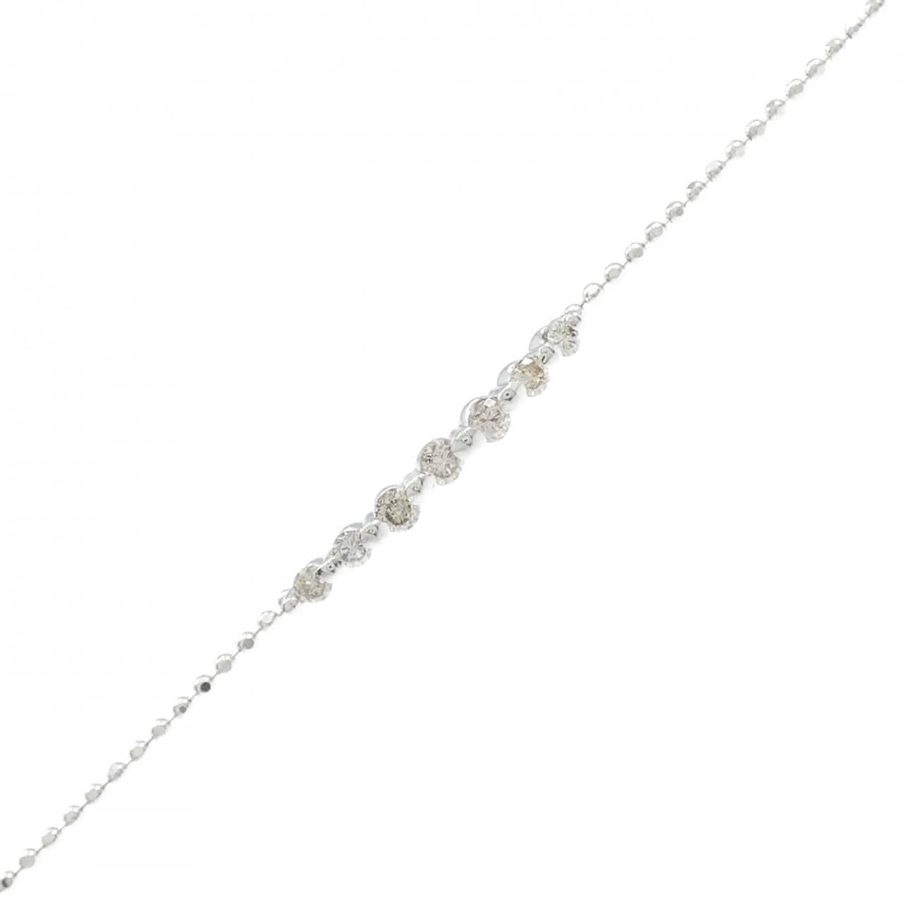 K18WG ダイヤモンド ブレスレット 0.30CT