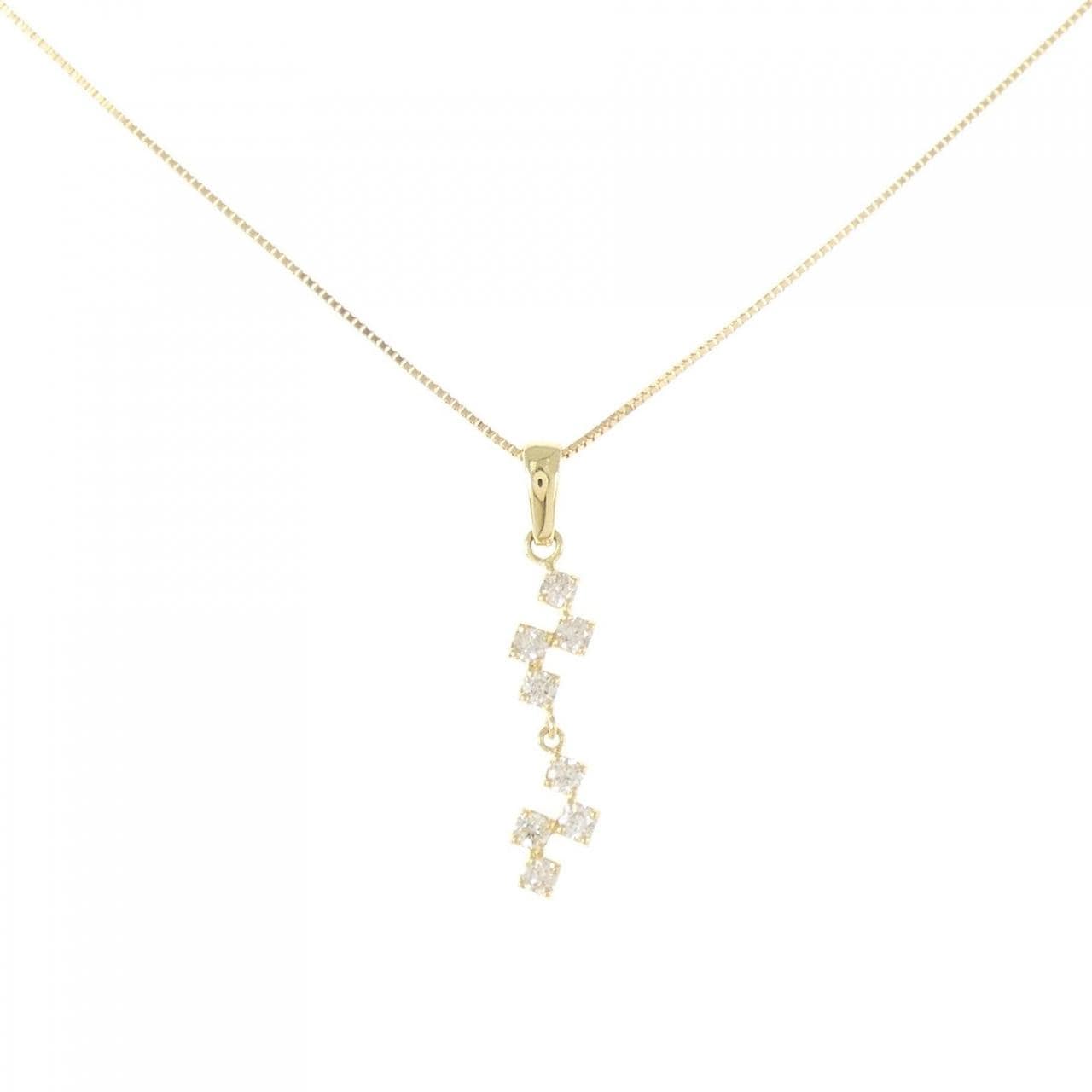K18YG ダイヤモンド ネックレス 0.10CT