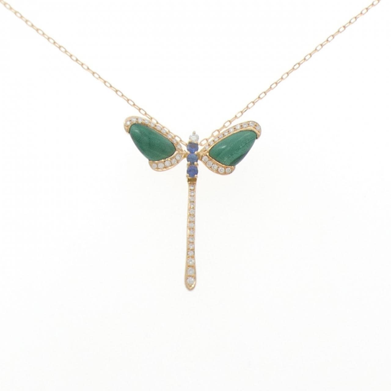 K18PG カラーストーン ネックレス