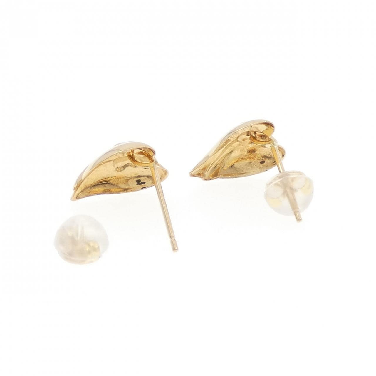 K18YG ハート ピアス