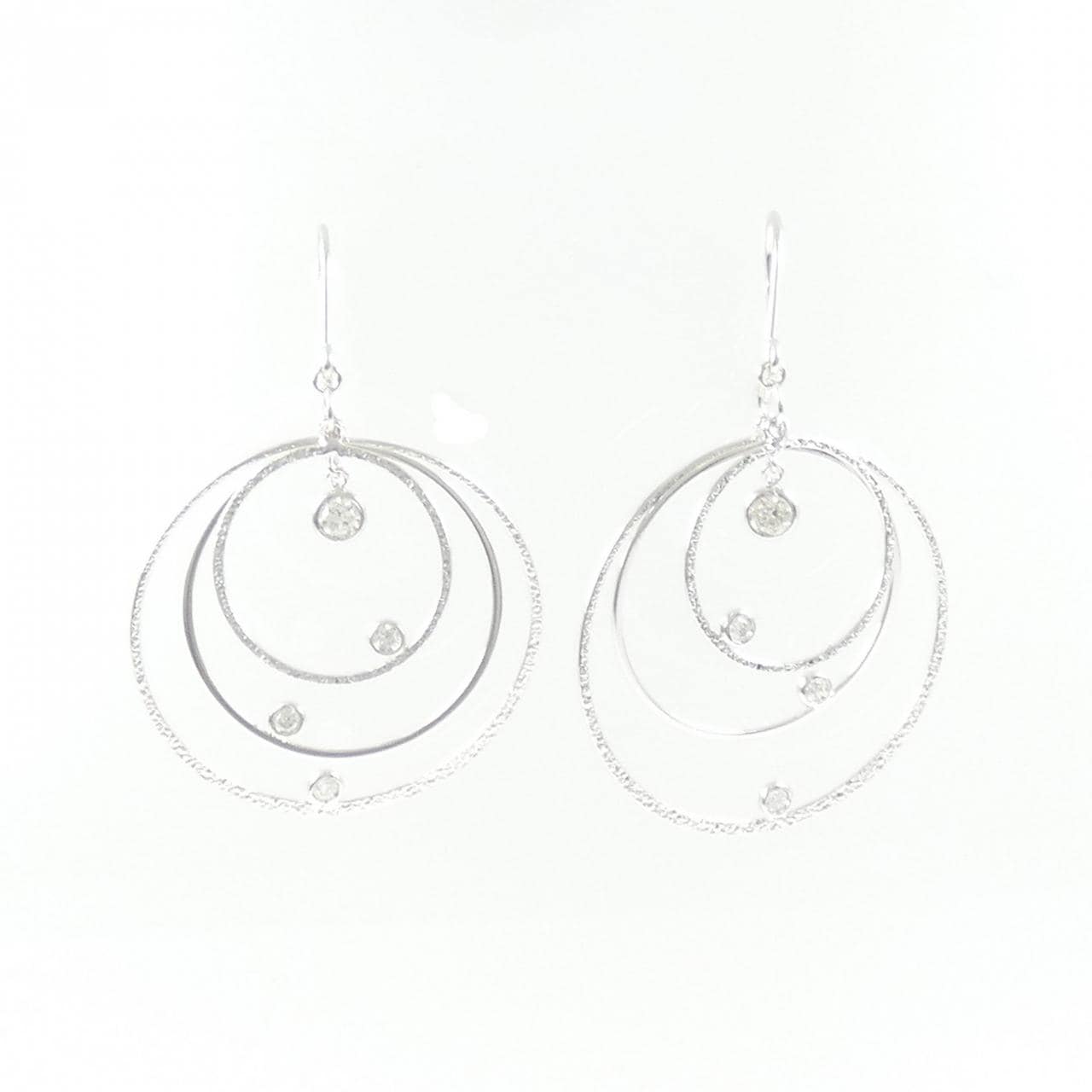18KWG ダイヤモンド ピアス 0.24CT