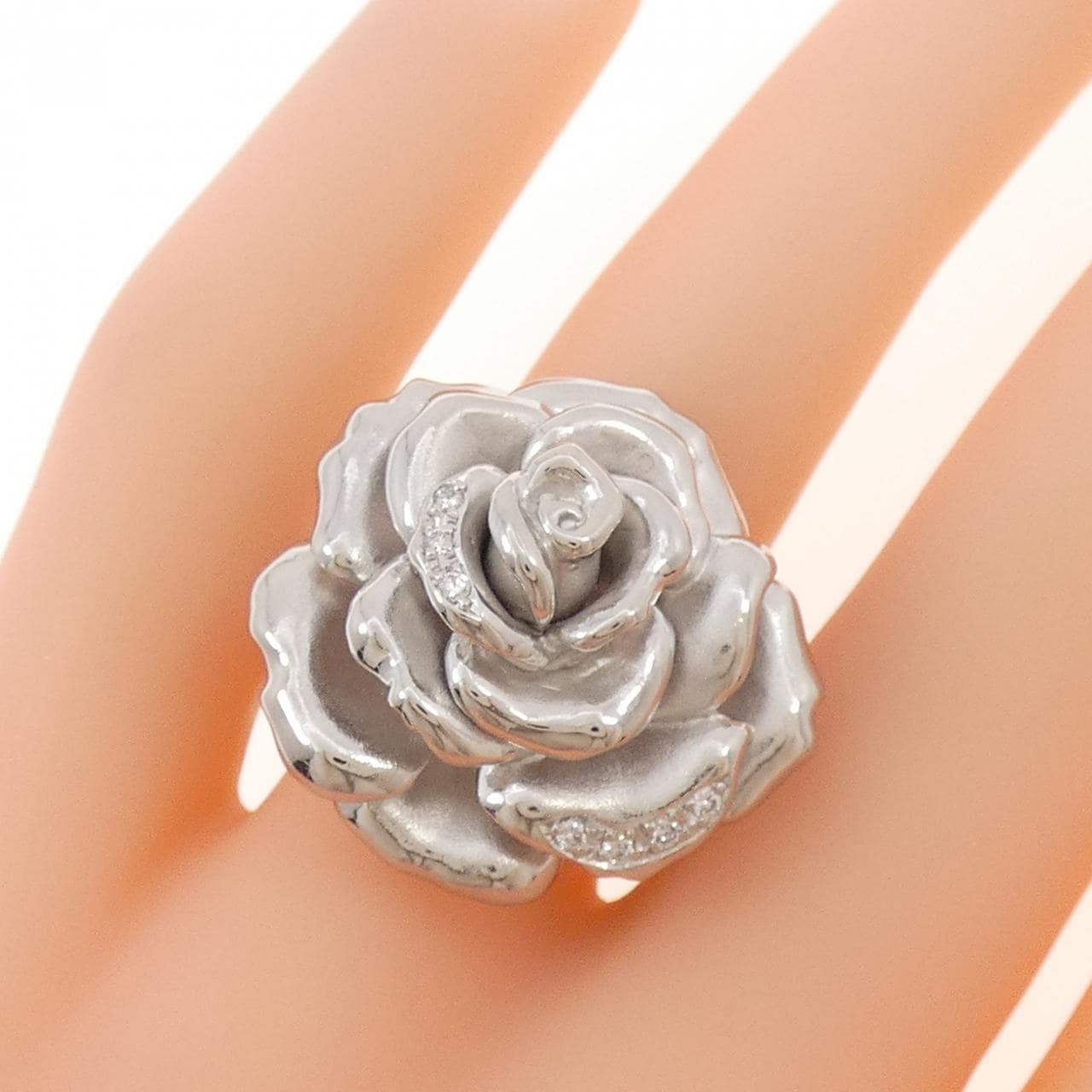 PT900 ローズ ダイヤモンド リング 0.057CT