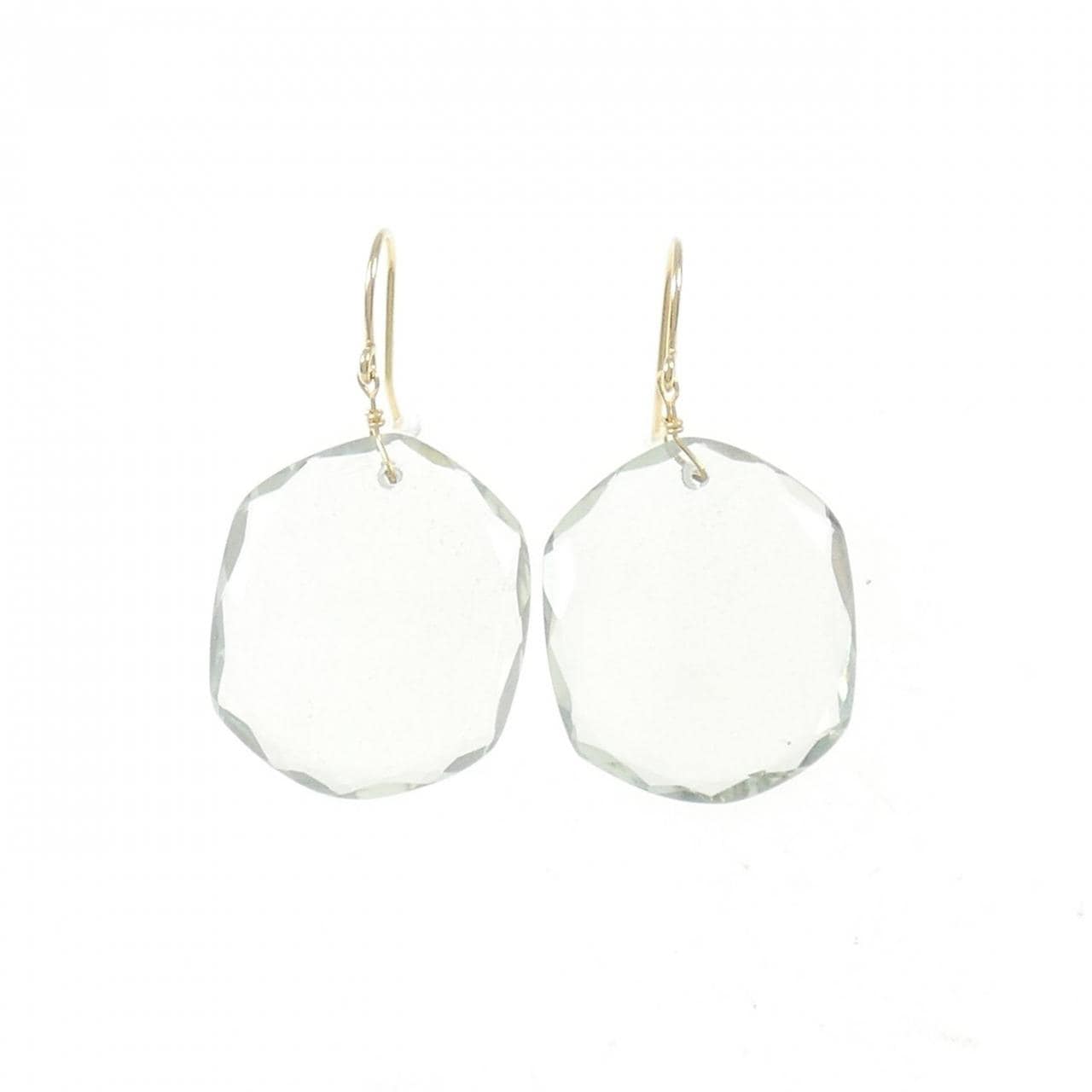 [BRAND NEW] K18YG Quartz earrings