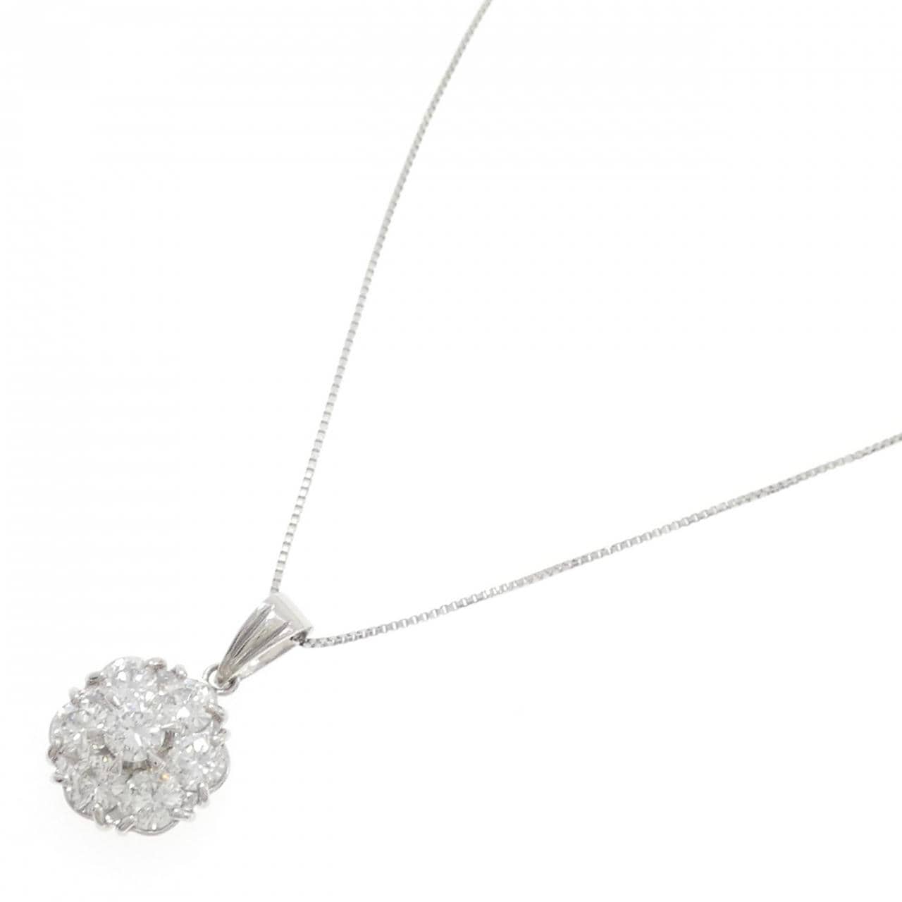 PT900/PT850 ダイヤモンド ネックレス 1.01CT