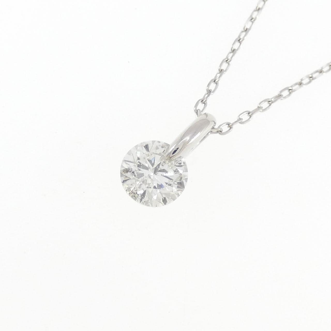 PT900/PT850 ソリティア ダイヤモンド ネックレス 1.019CT