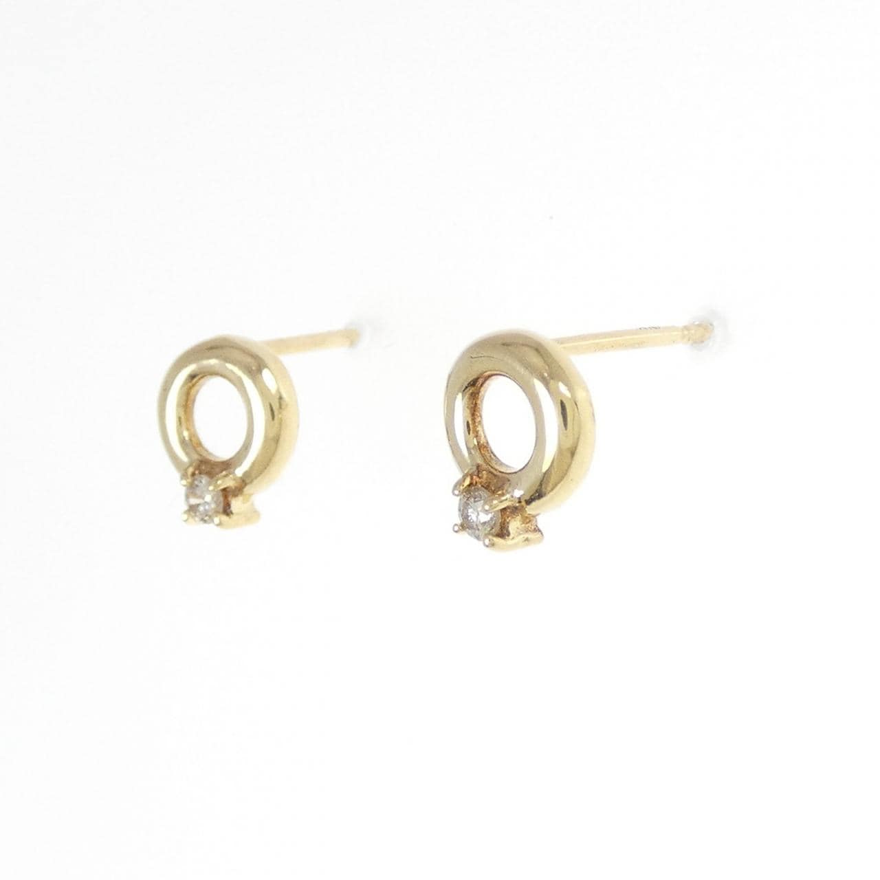 K18YG Diamond earrings
