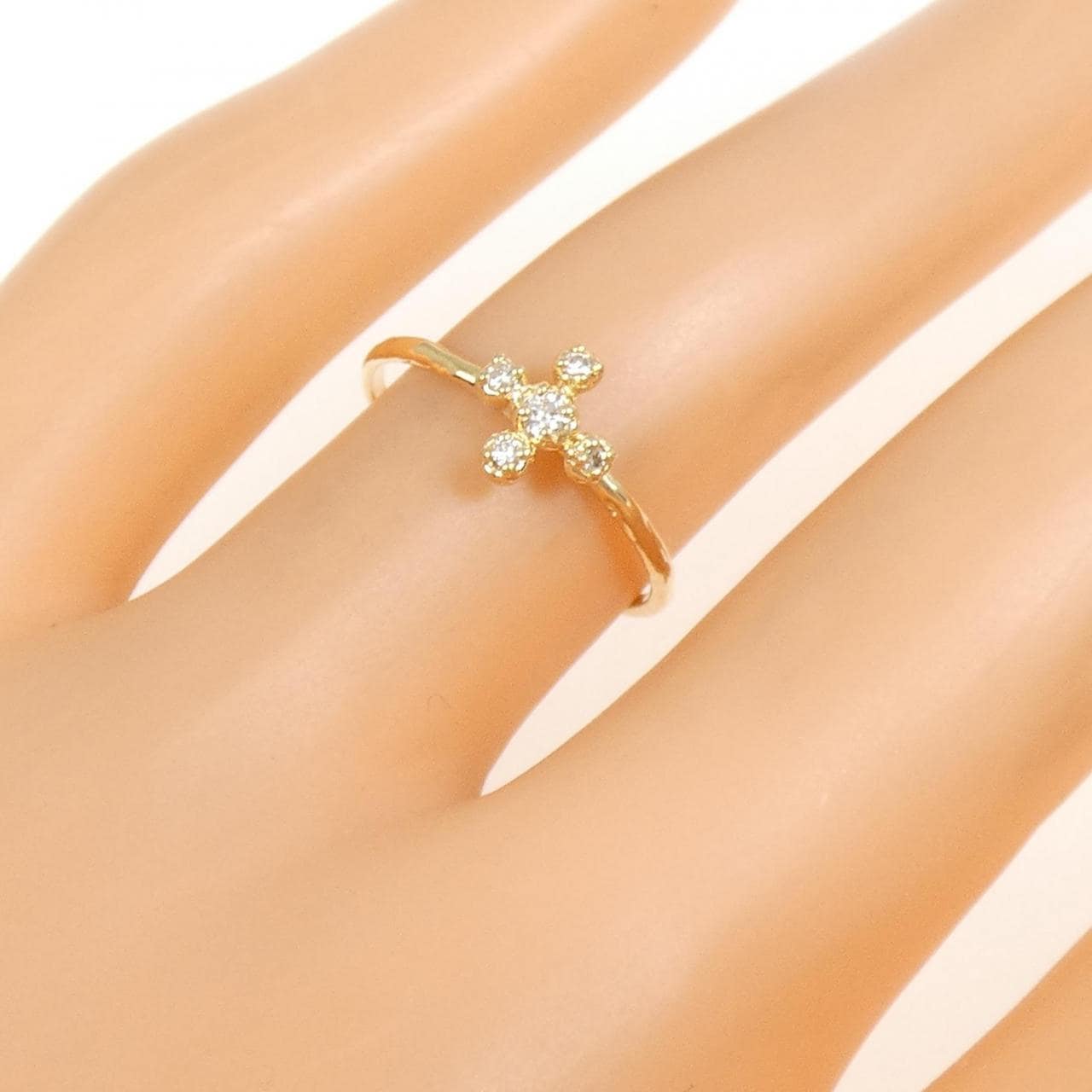 K18YG ダイヤモンド リング