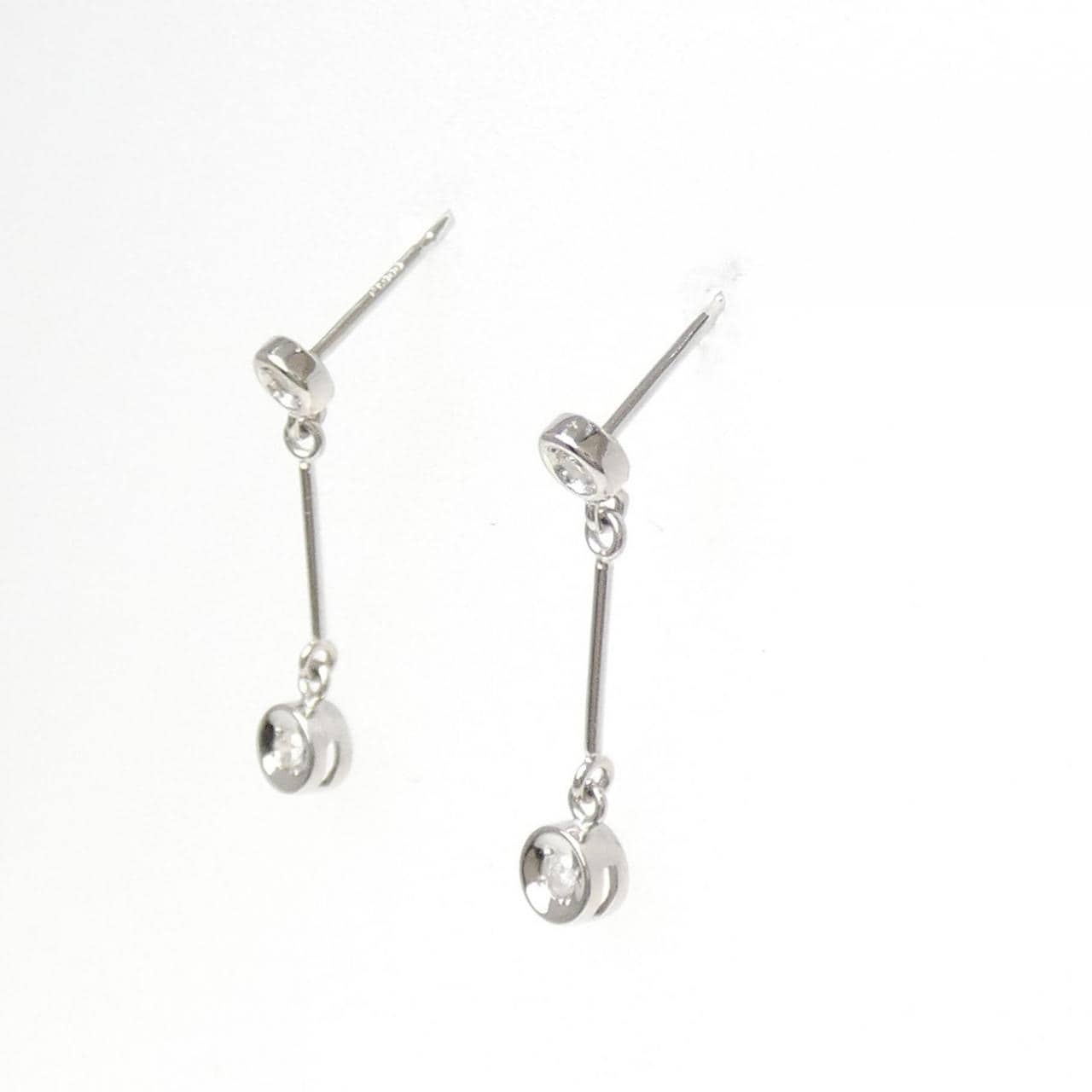 PT900 ダイヤモンド ピアス