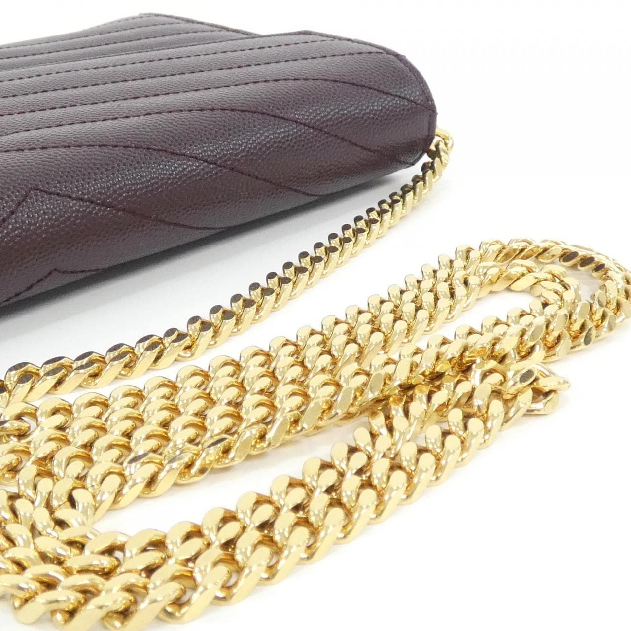 サンローラン CASSANDRA CLASSIC CHAIN WALLET 377828 BOW01 チェーンウォレット