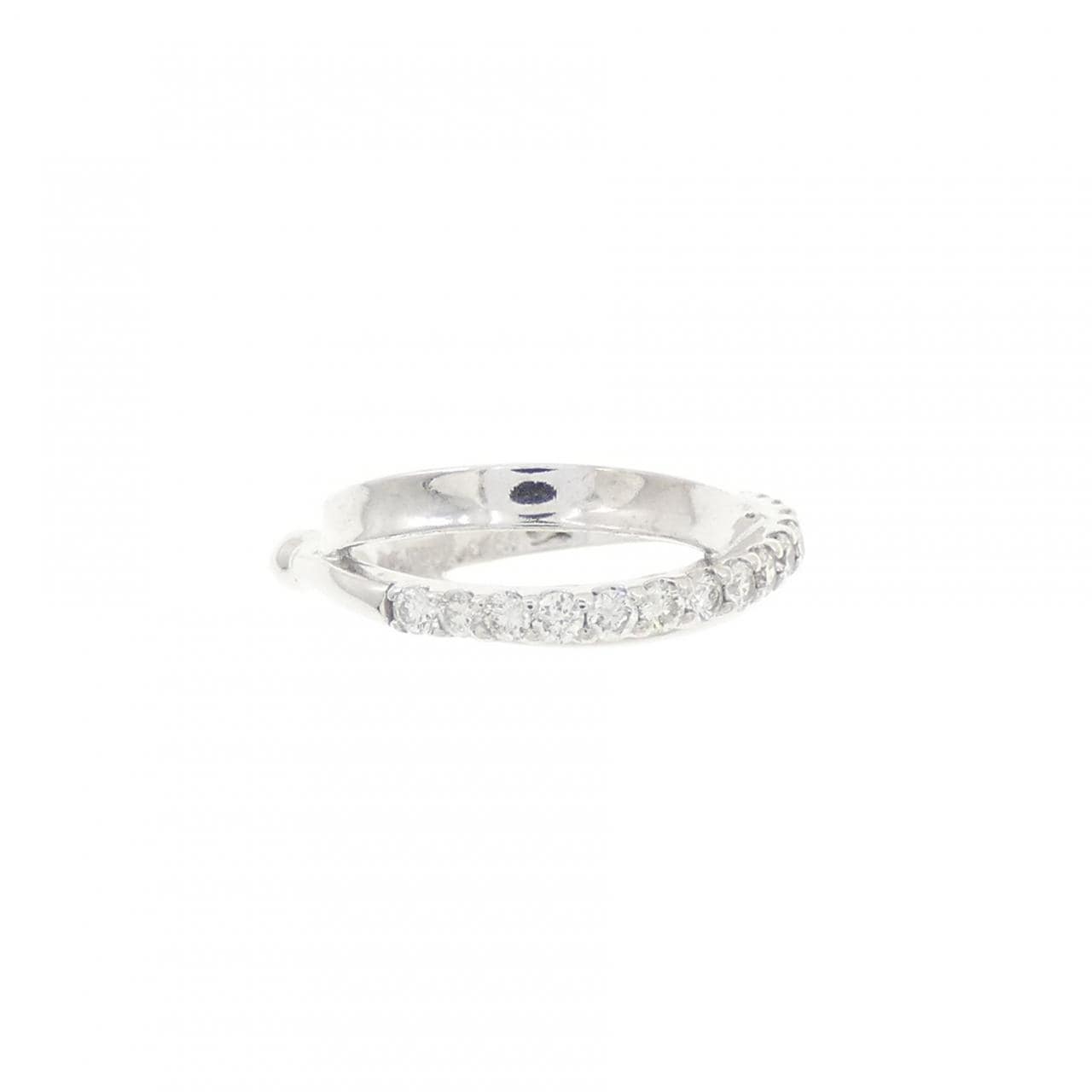 K18WG ダイヤモンド イヤーカフ 0.20CT 片耳