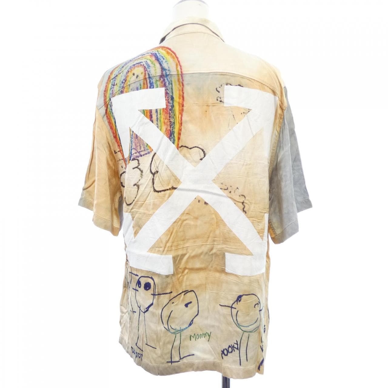 オフホワイト OFF-WHITE OMGG005S23FAB001 S／Sシャツ