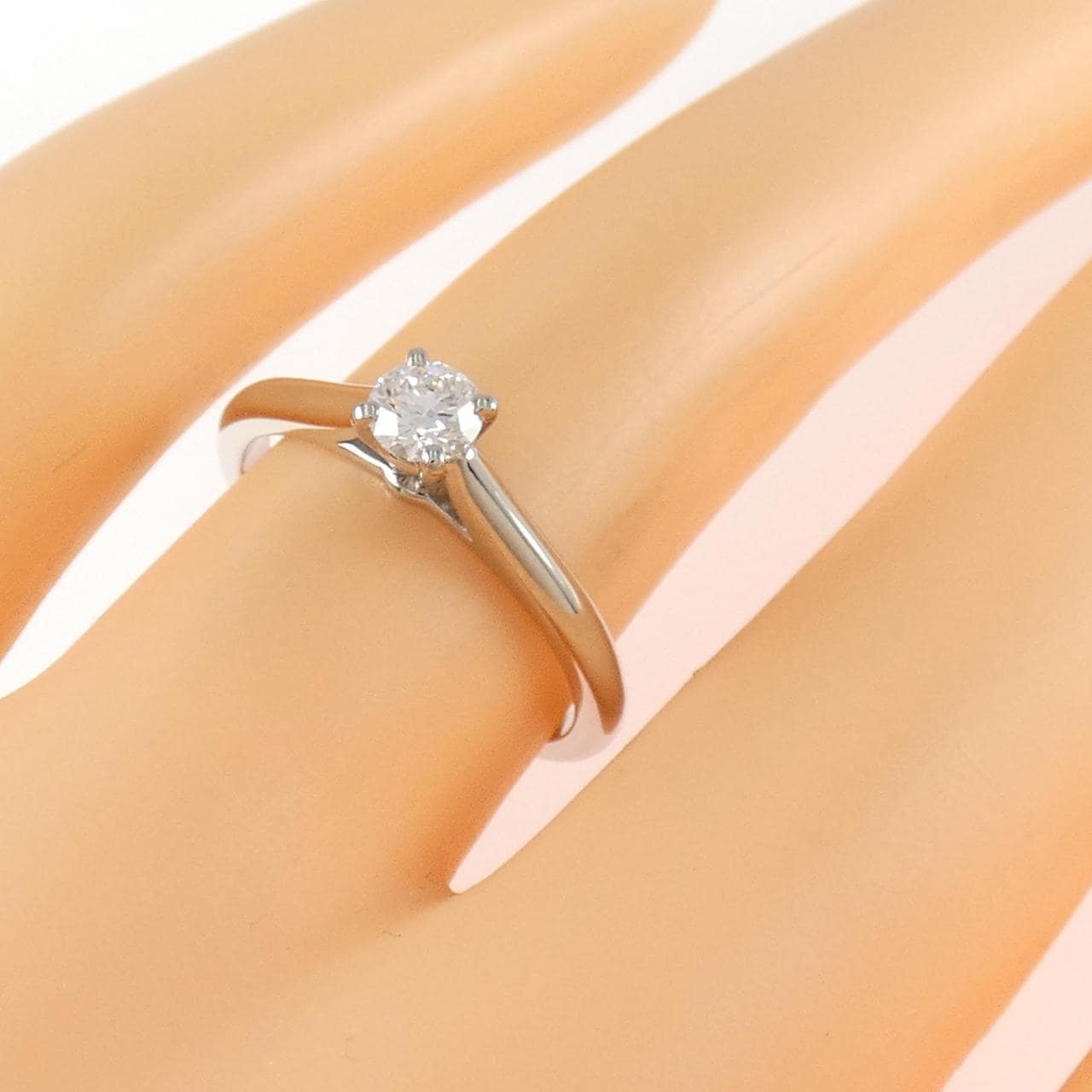 カルティエ 1895 ソリテール リング 0.23CT D VVS1 3EXT