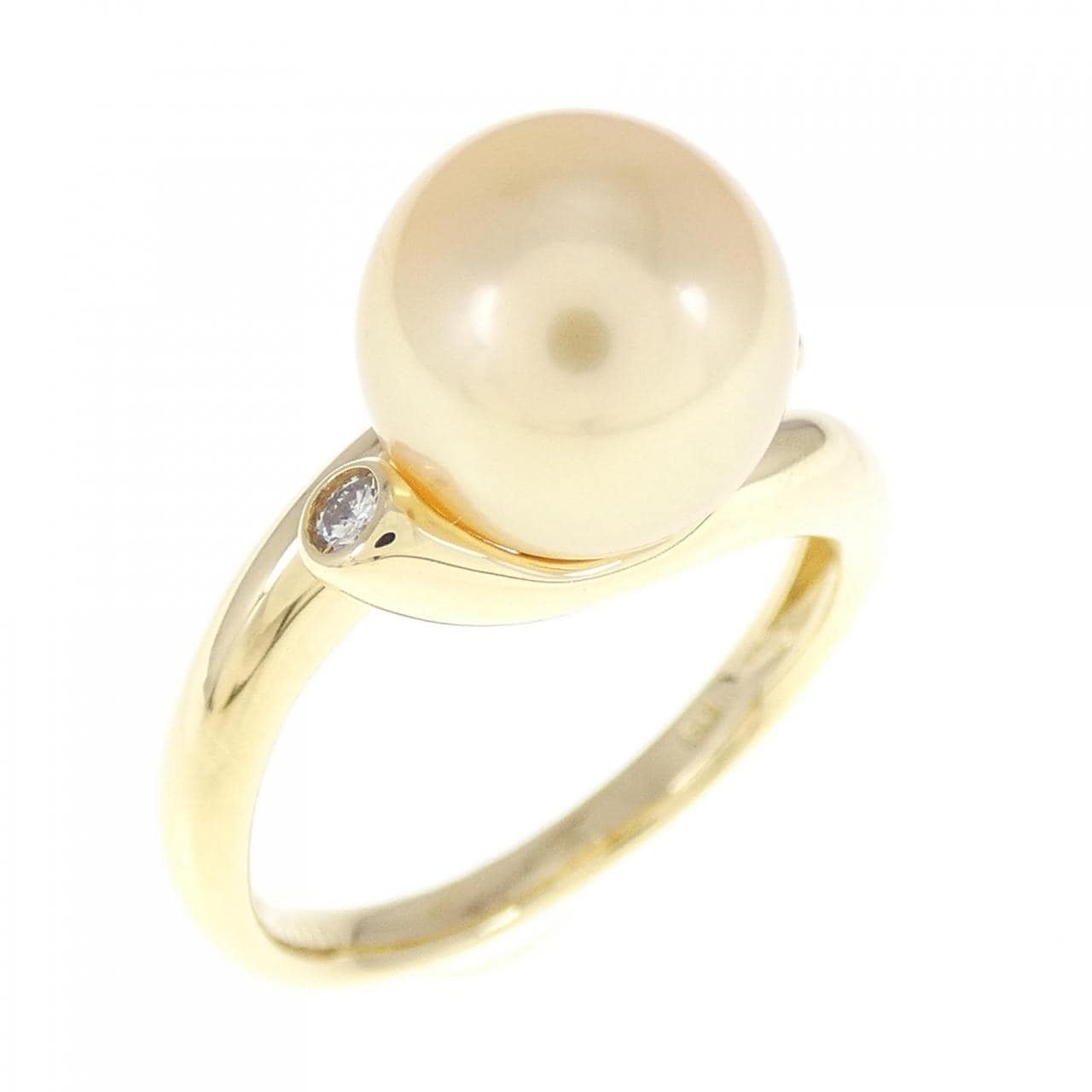 K18YG Akoya pearl ring 9.1mm