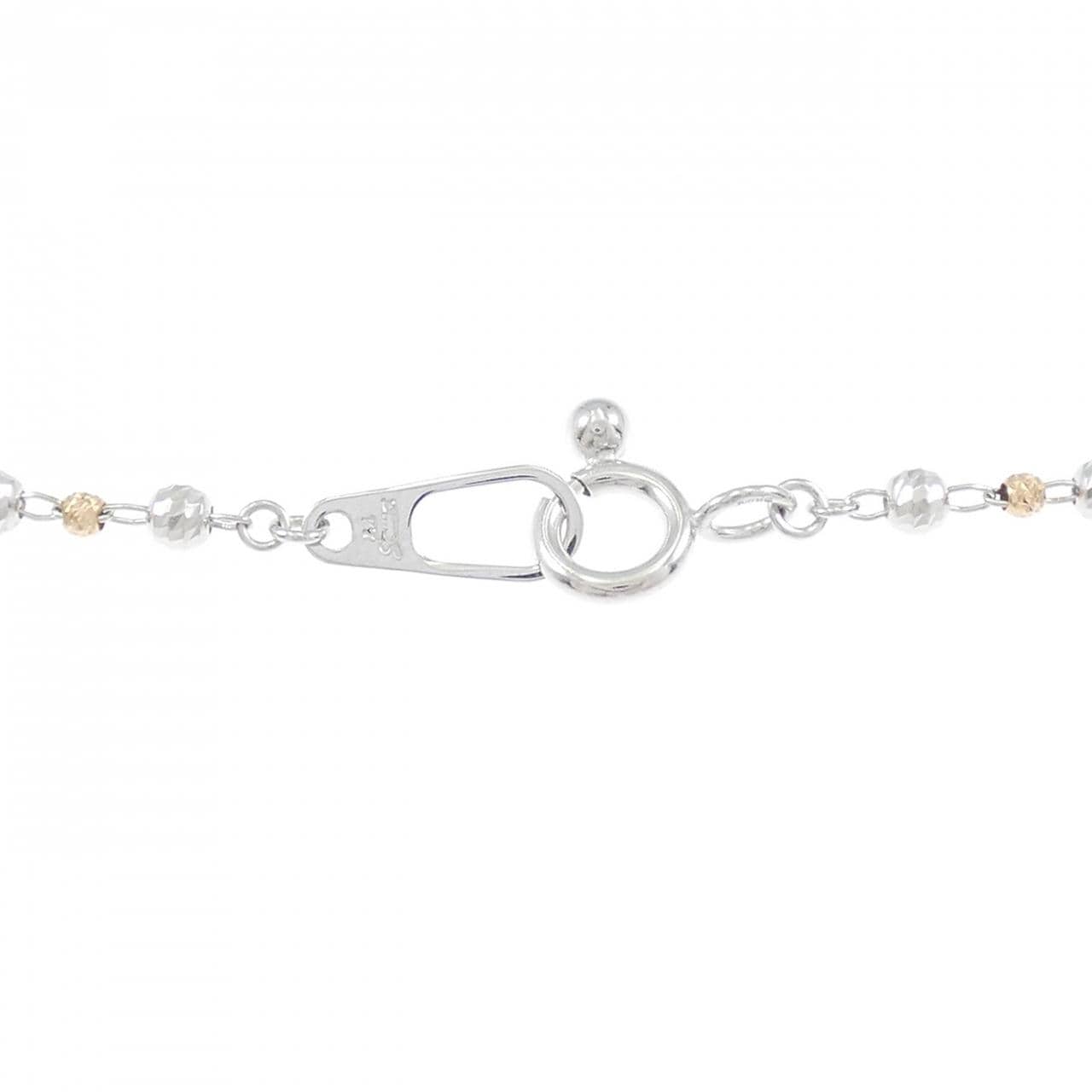 K18PG/K18WG 白蝶パール ネックレス